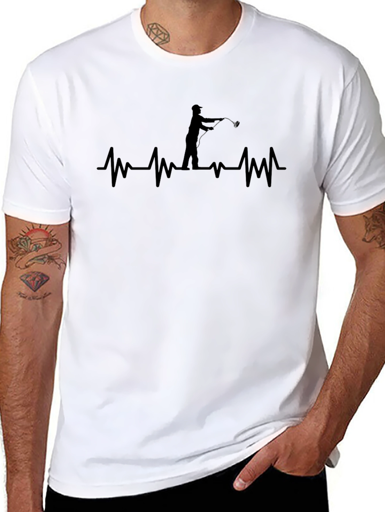 Fishing Heartbeat T-Shirt - Anglers Life