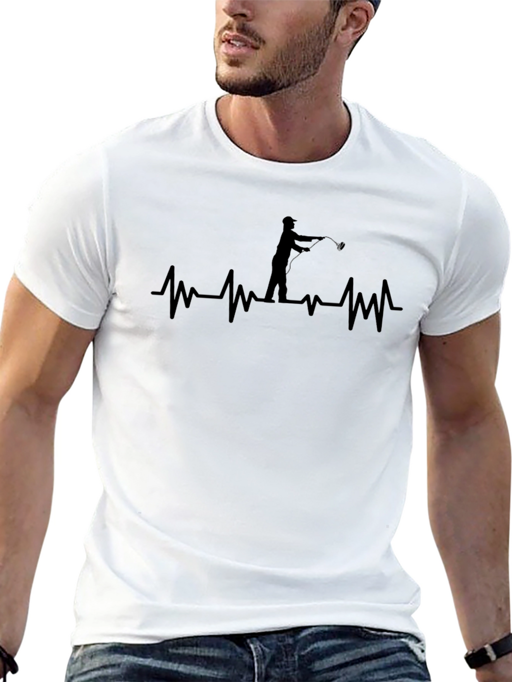 Fishing Heartbeat T-Shirt - Anglers Life