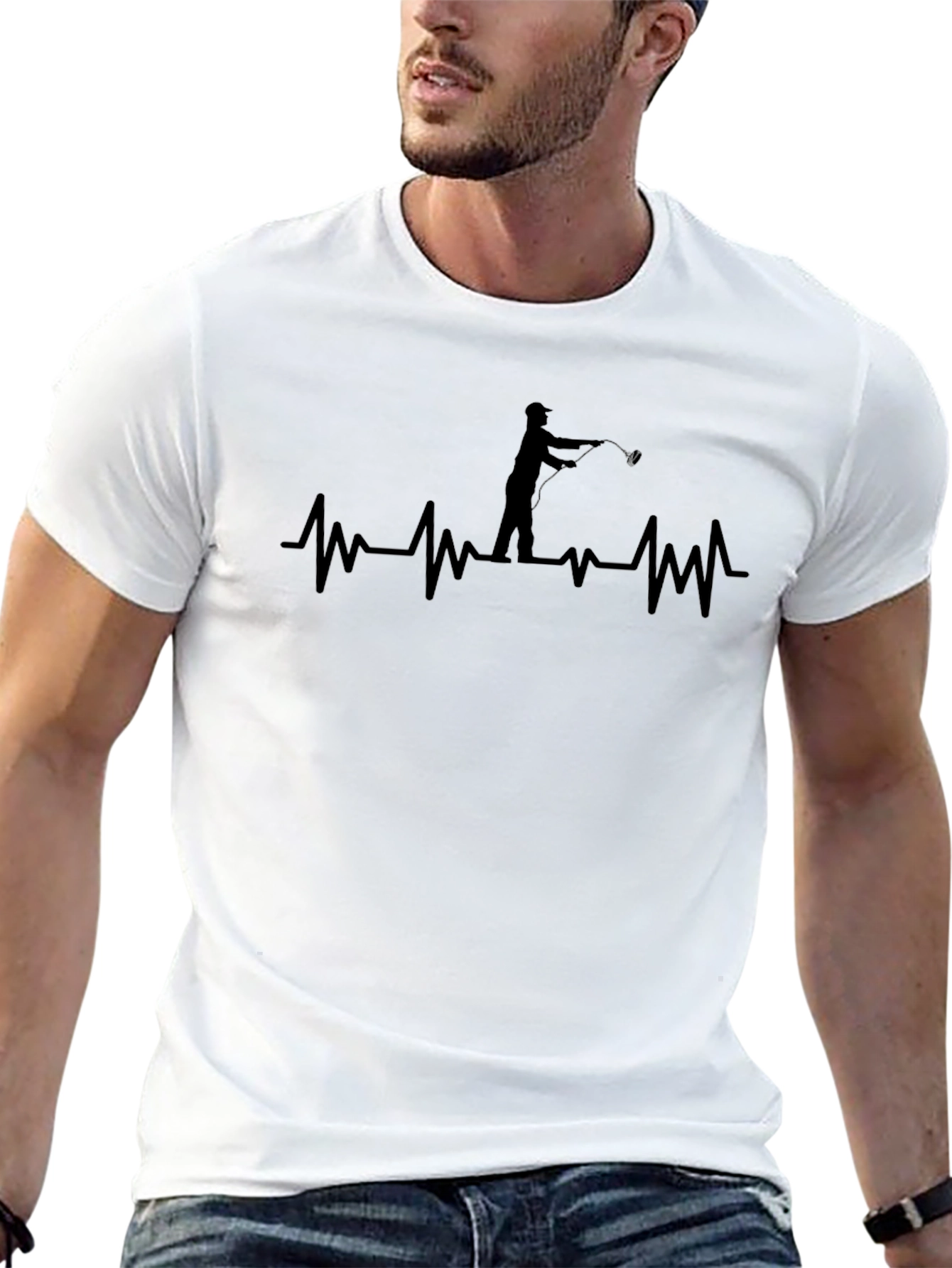 Fishing Heartbeat T-Shirt - Anglers Life