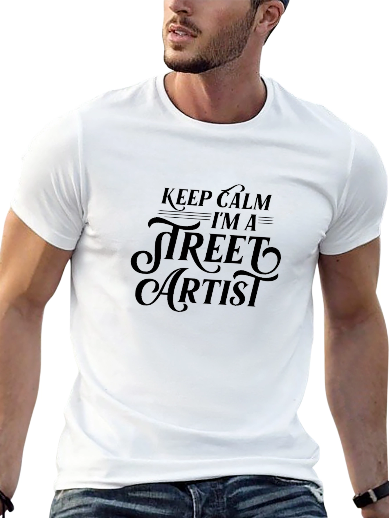 Keep Calm Street Artist Graphic T-Shirt
