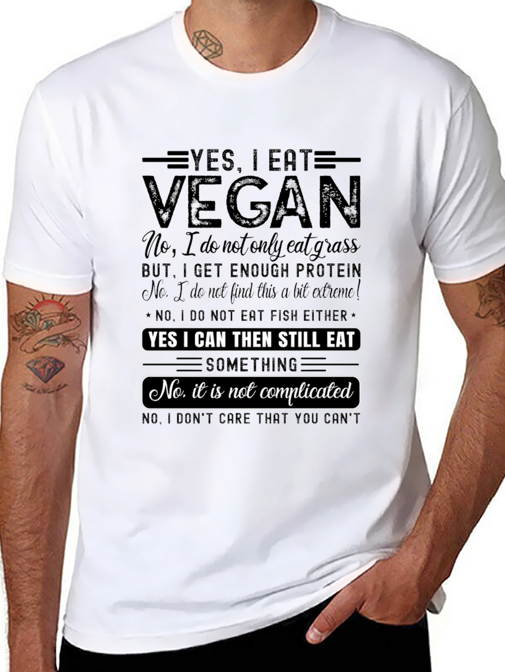 Vegan Statement T-Shirt - Funny Comfortable and Stylish!