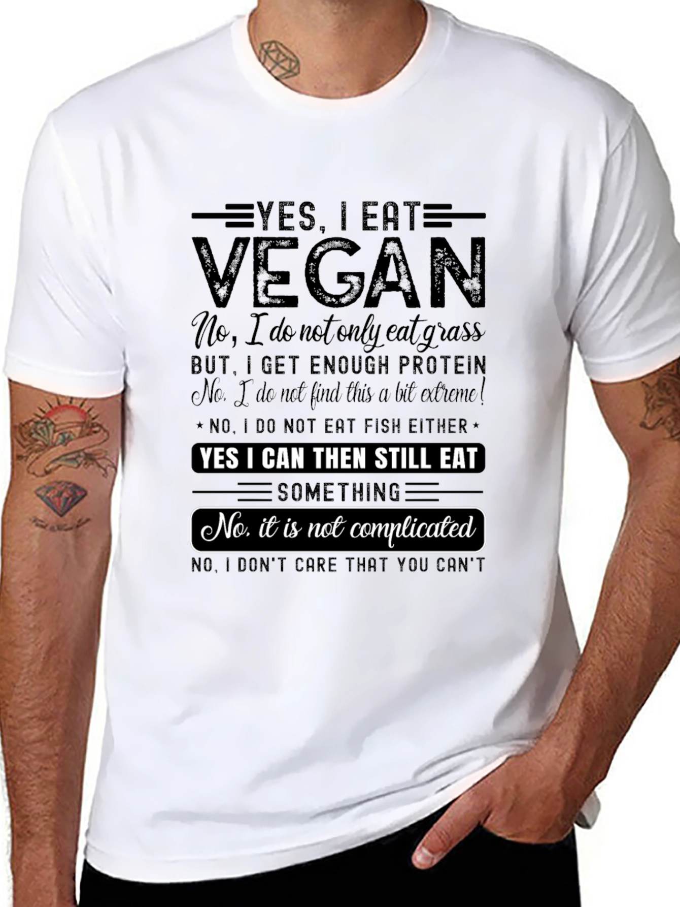 Vegan Statement T-Shirt - Funny Comfortable and Stylish!
