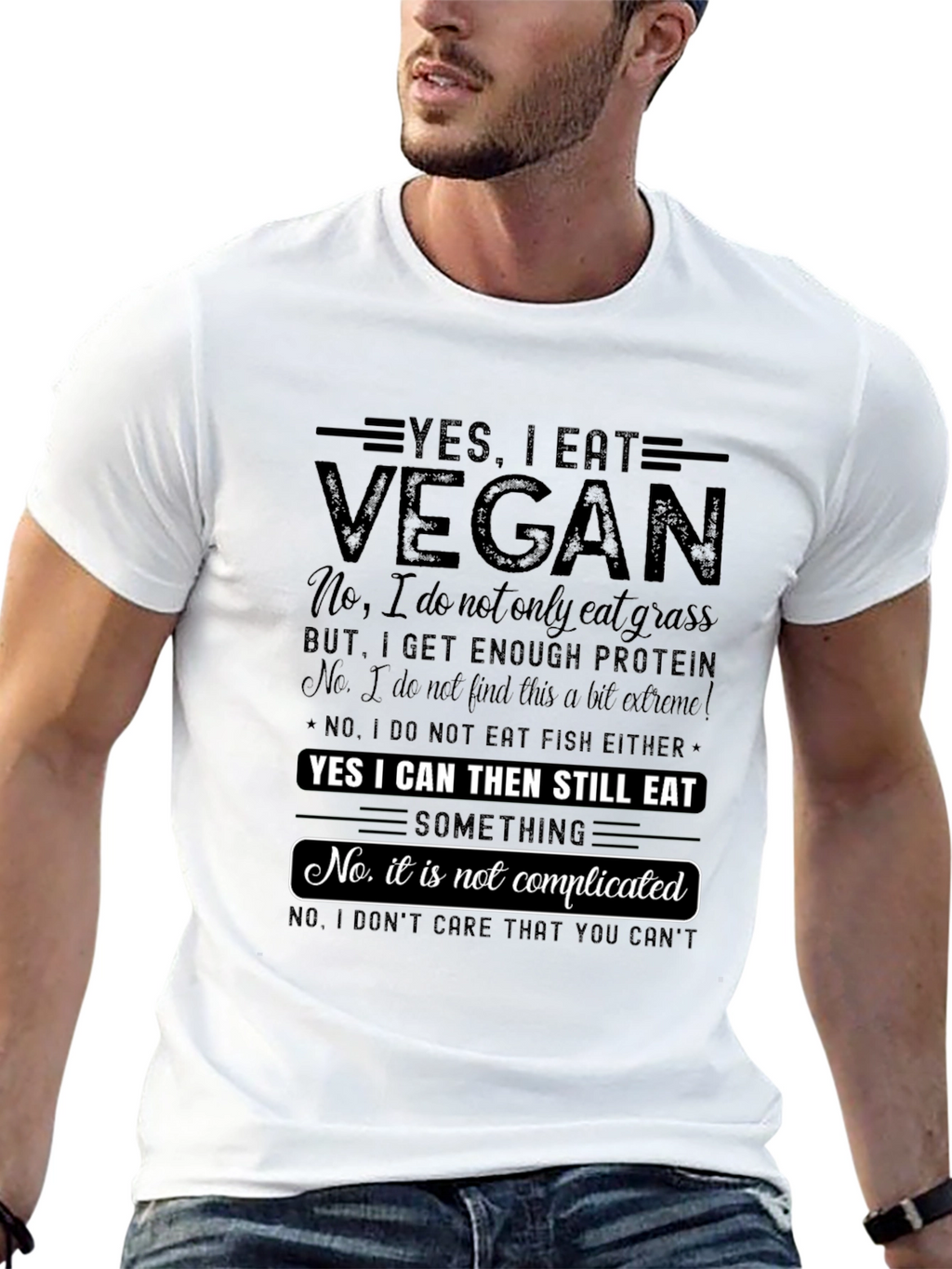 Vegan Statement T-Shirt - Funny Comfortable and Stylish!