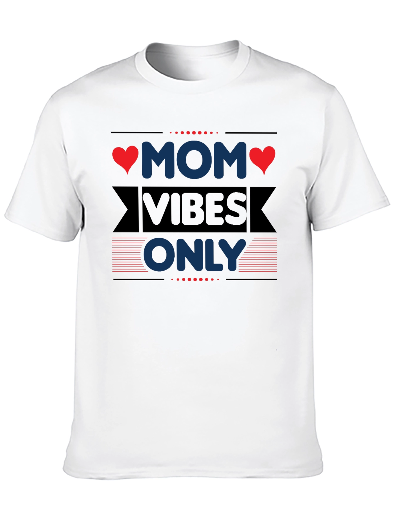 Mom Vibes Only T-Shirt - Trendy Graphic Tee