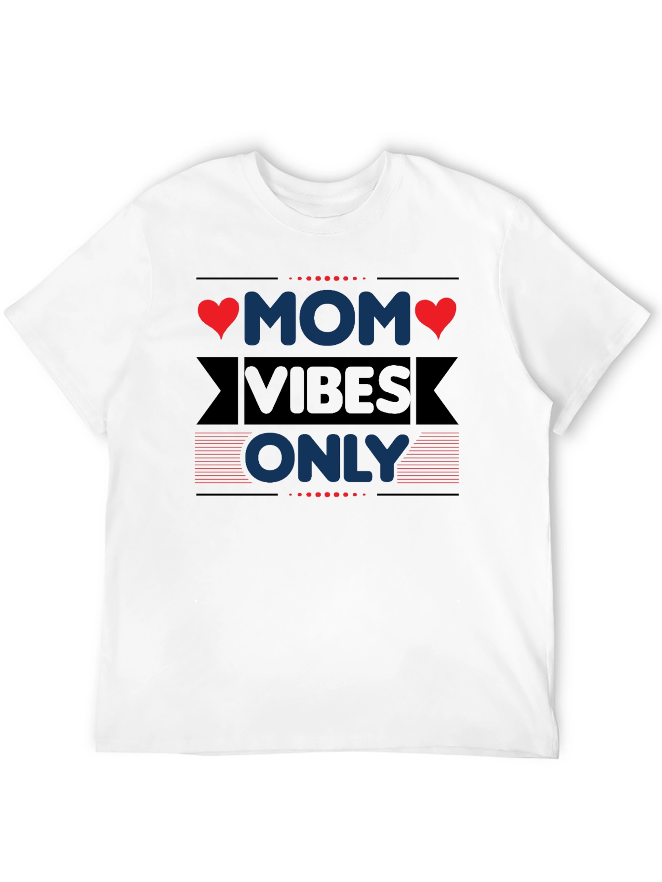 Mom Vibes Only T-Shirt - Trendy Graphic Tee
