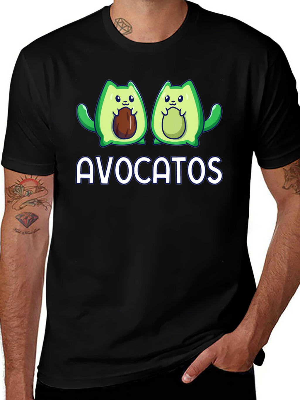 Avocatos T-Shirt - Funny Avocado Cat Tee