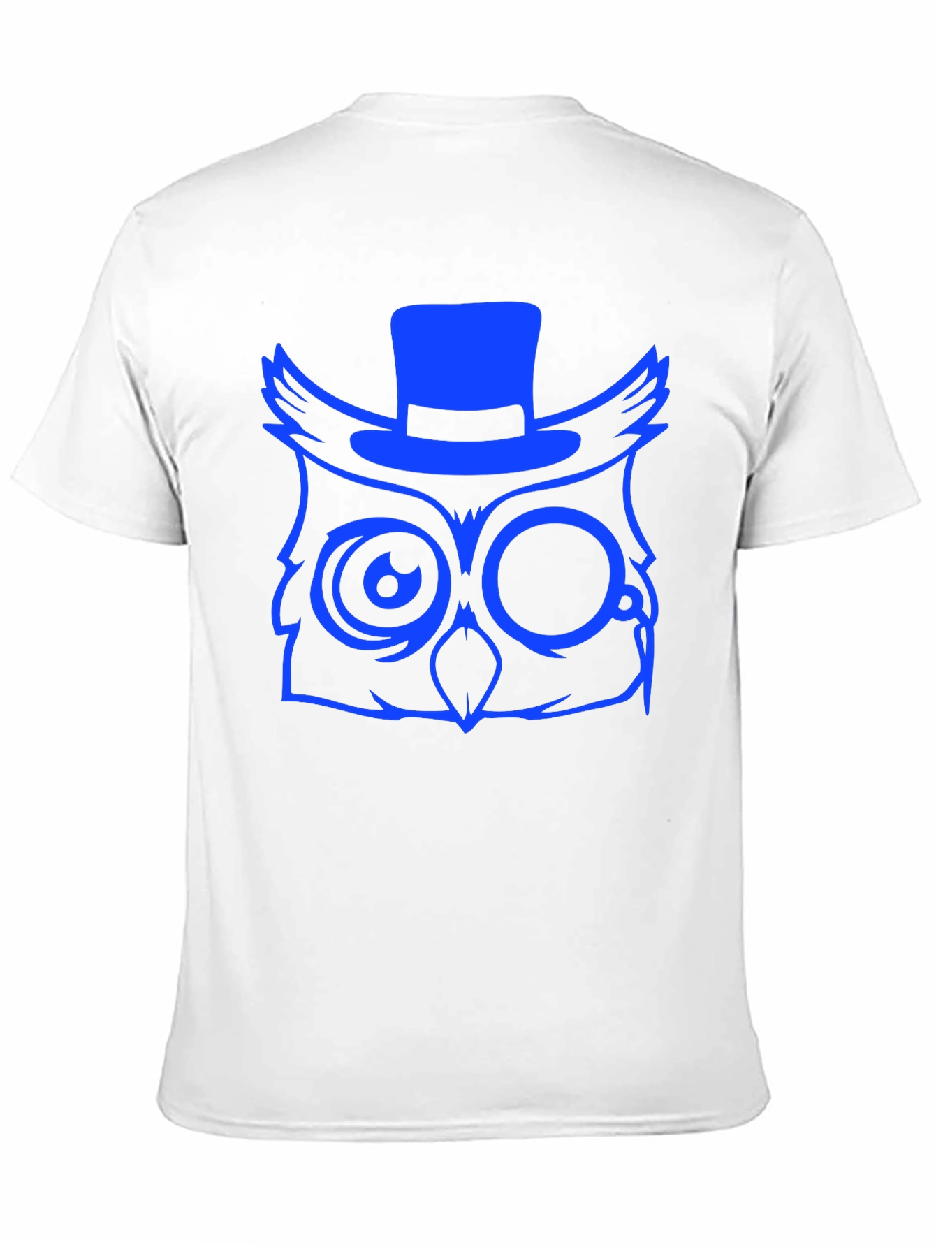 Cool Owl Graphic Print Tee - Black