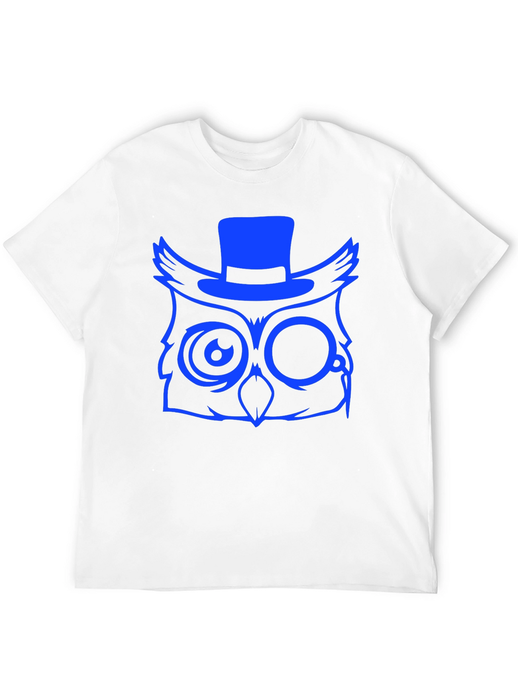 Cool Owl Graphic Print Tee - Black