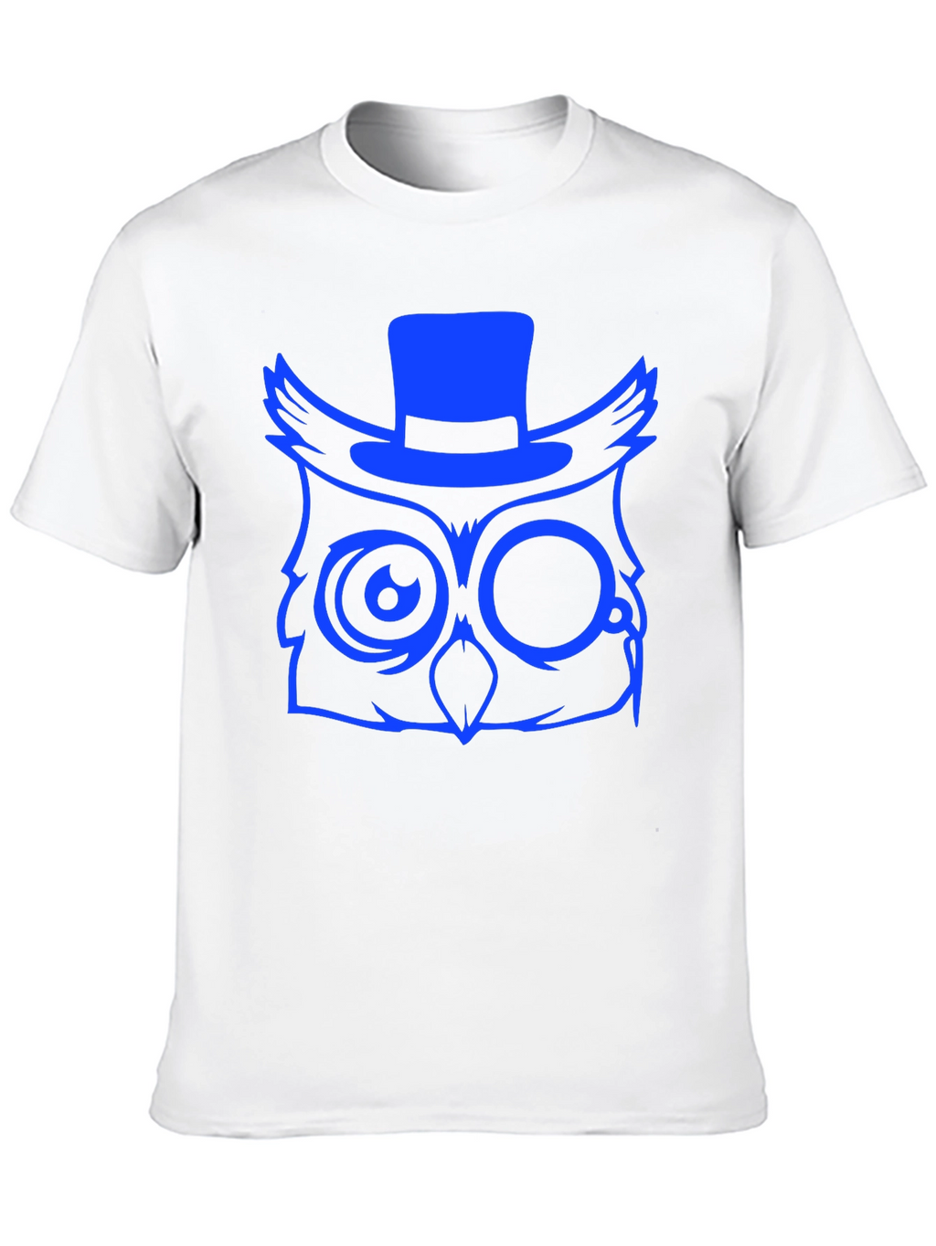 Cool Owl Graphic Print Tee - Black