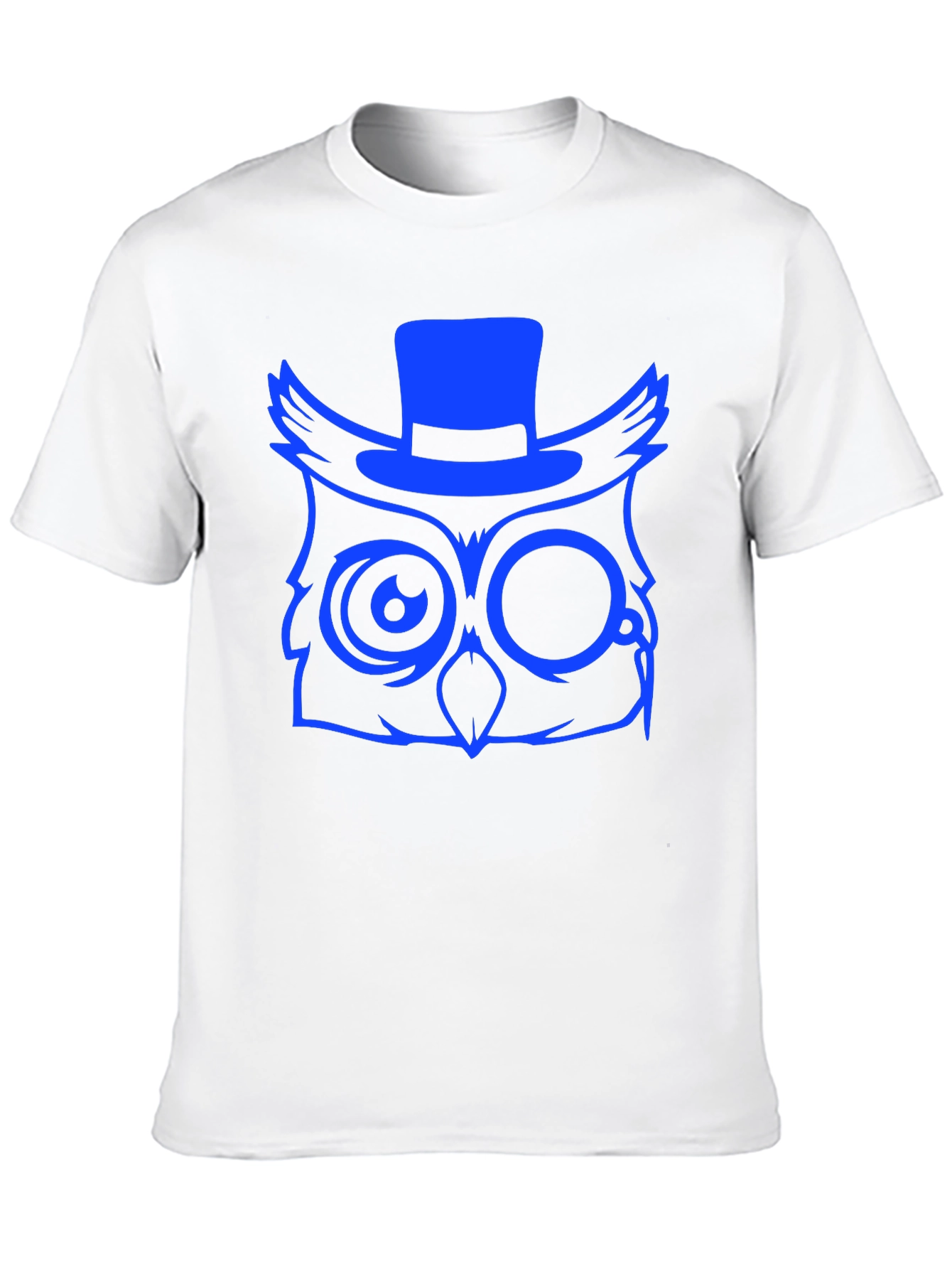 Cool Owl Graphic Print Tee - Black