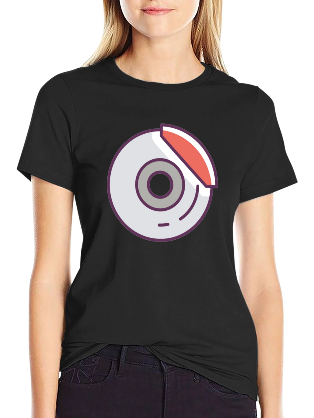 Black Graphic Tee - Car Brake Design