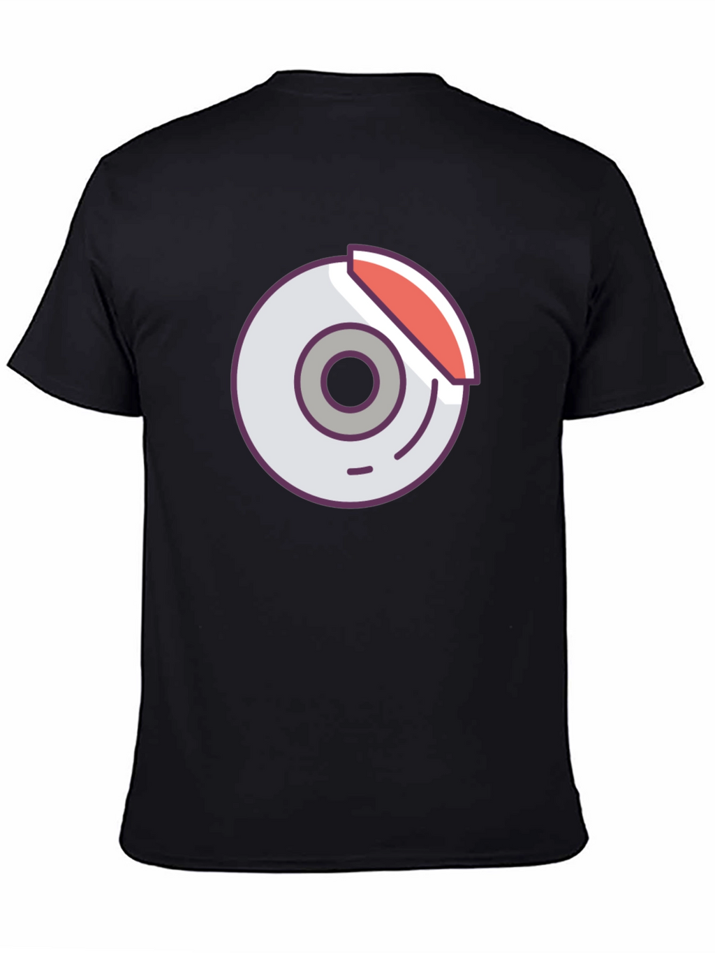 Black Graphic Tee - Car Brake Design