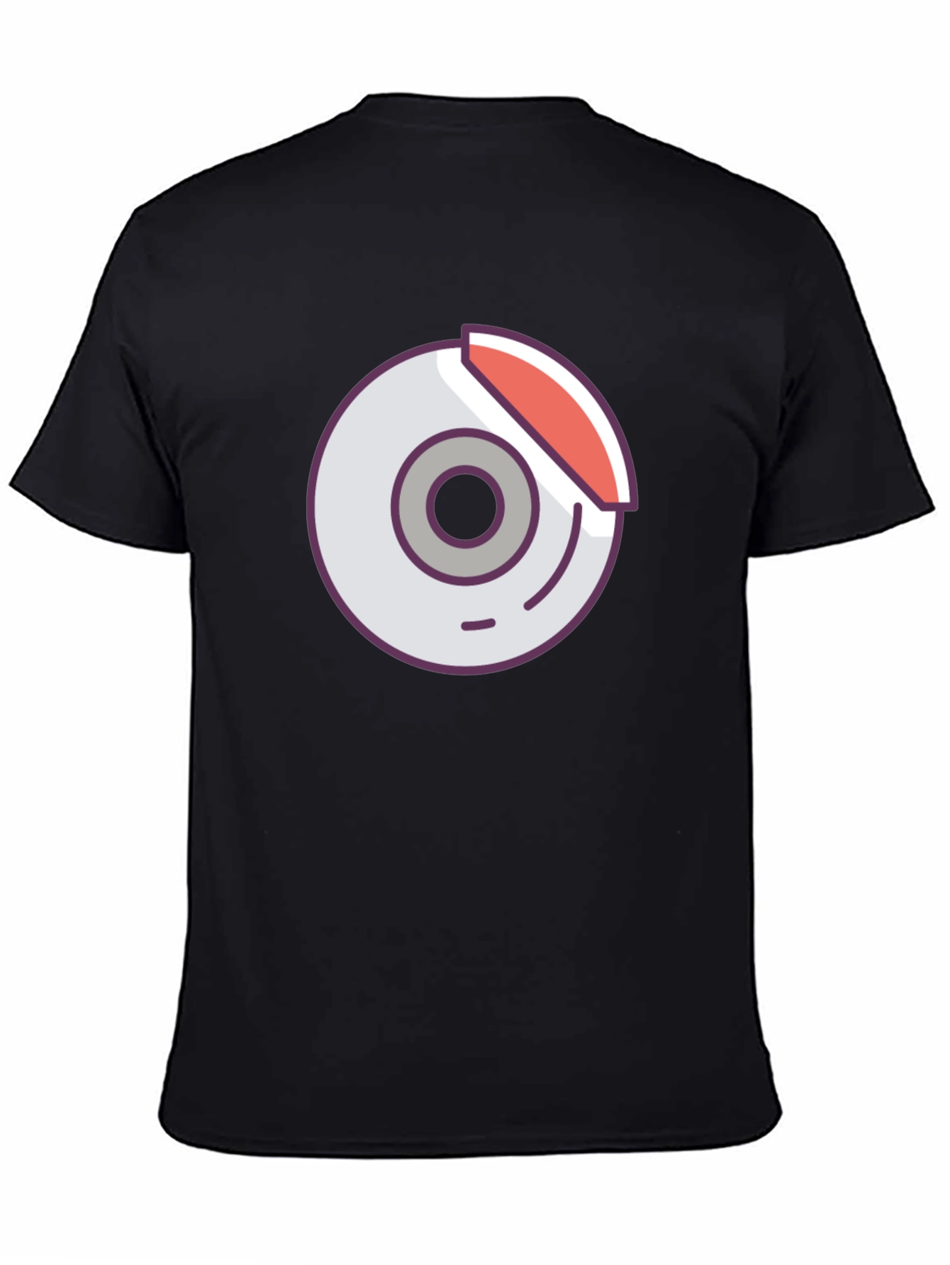 Black Graphic Tee - Car Brake Design
