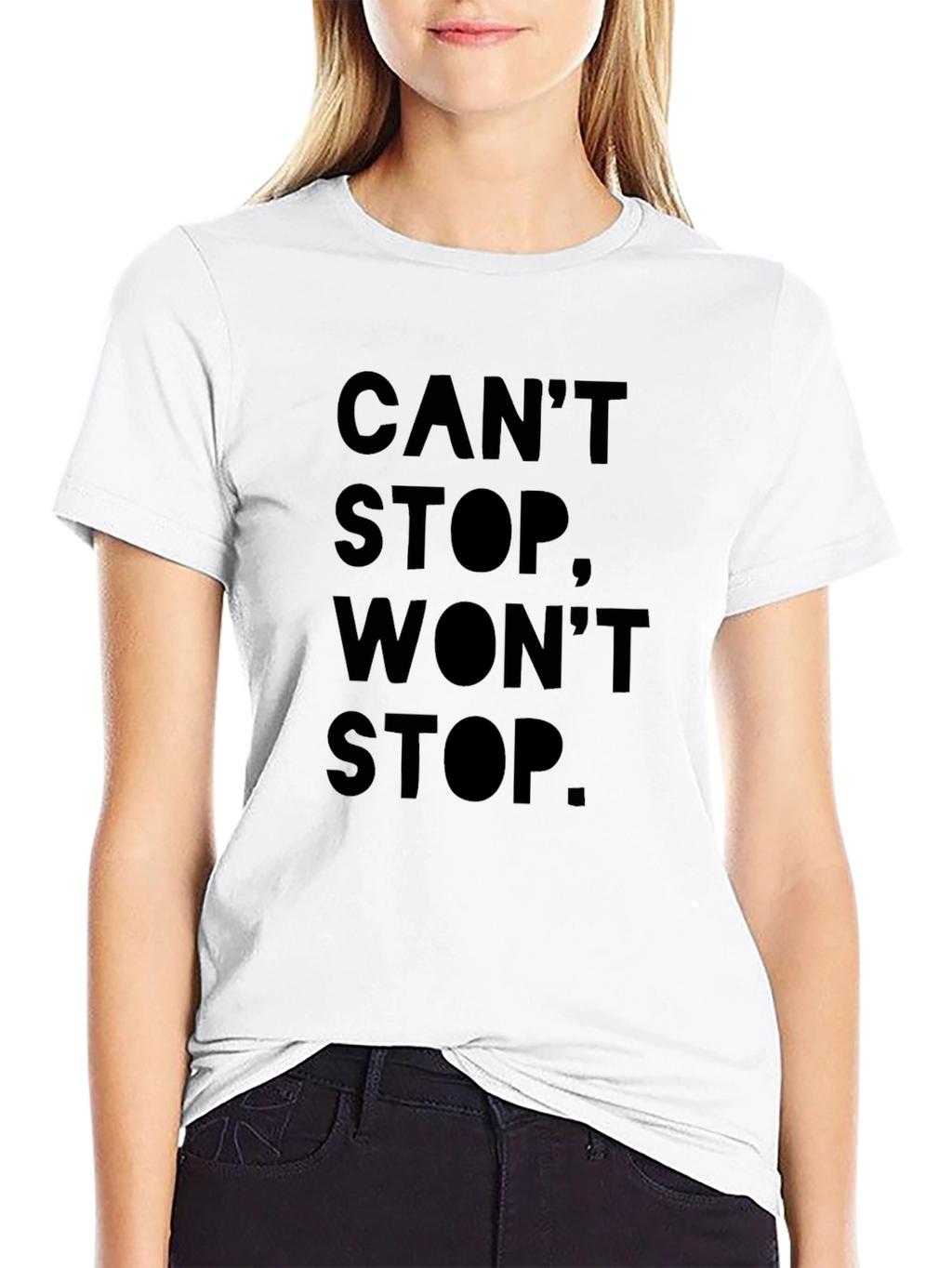Cant Stop Wont Stop Black Graphic Tee