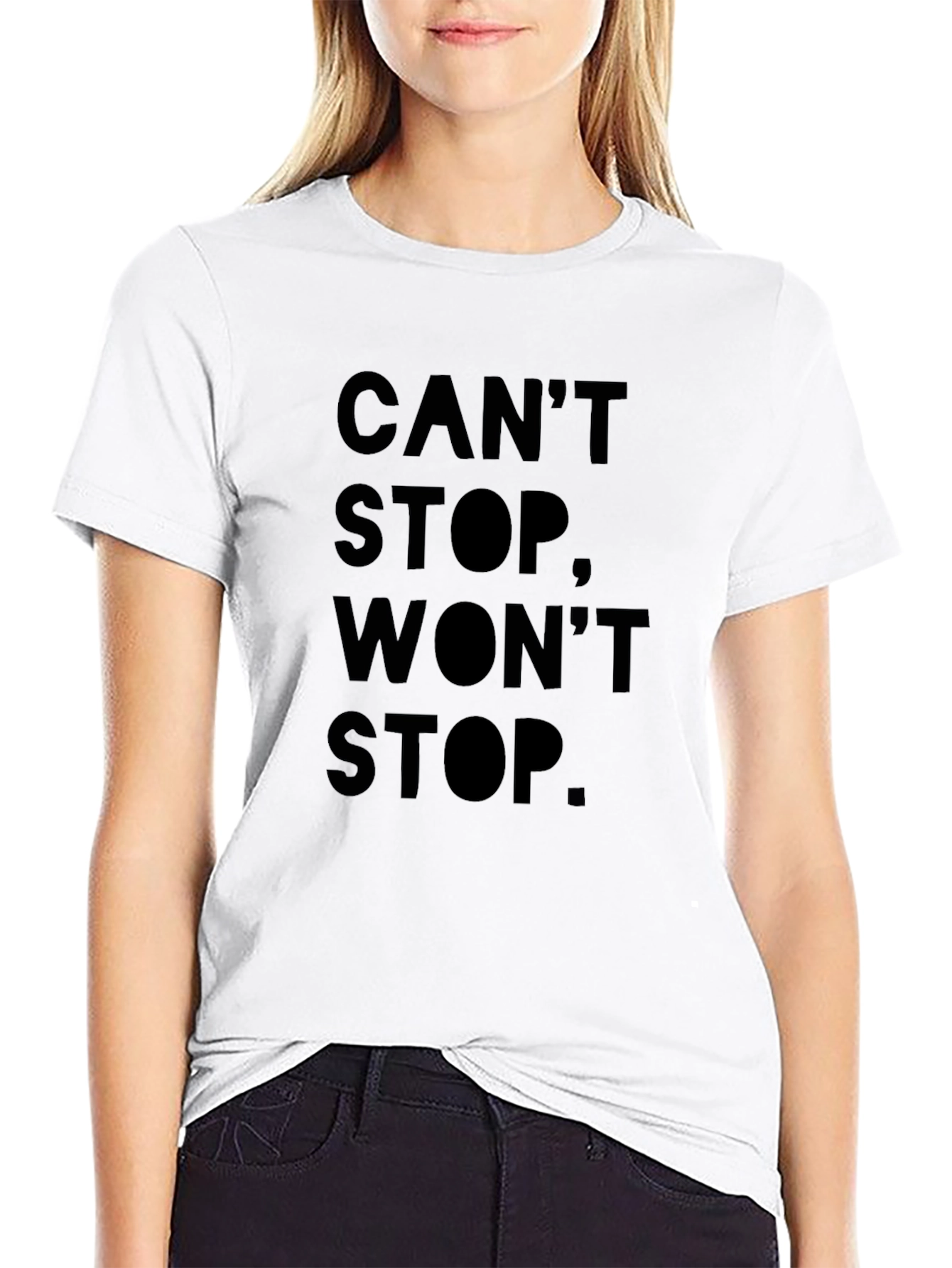 Cant Stop Wont Stop Black Graphic Tee