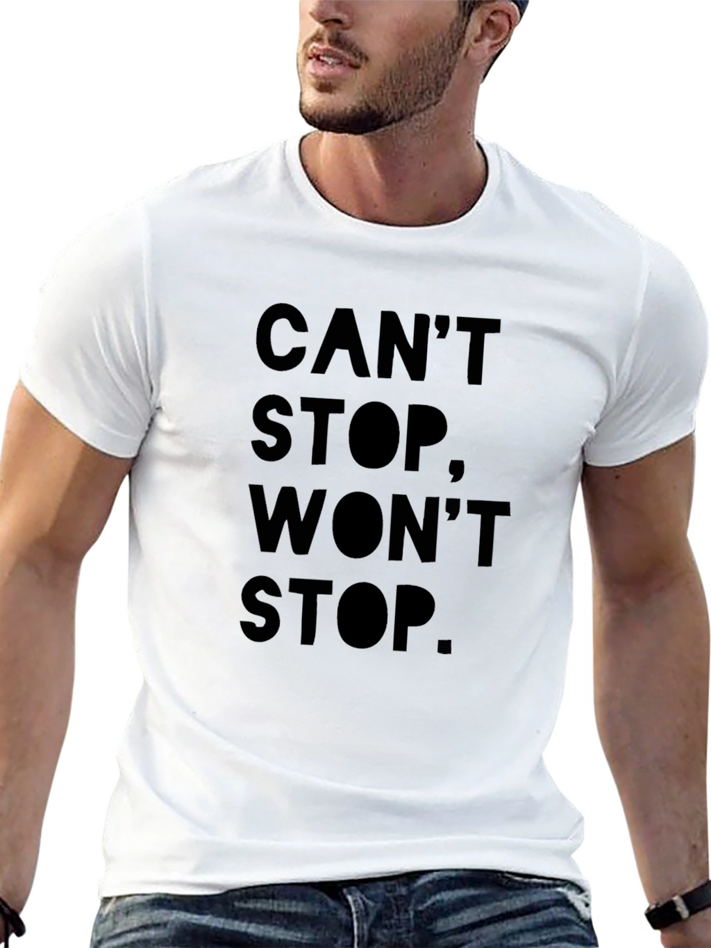 Cant Stop Wont Stop Black Graphic Tee