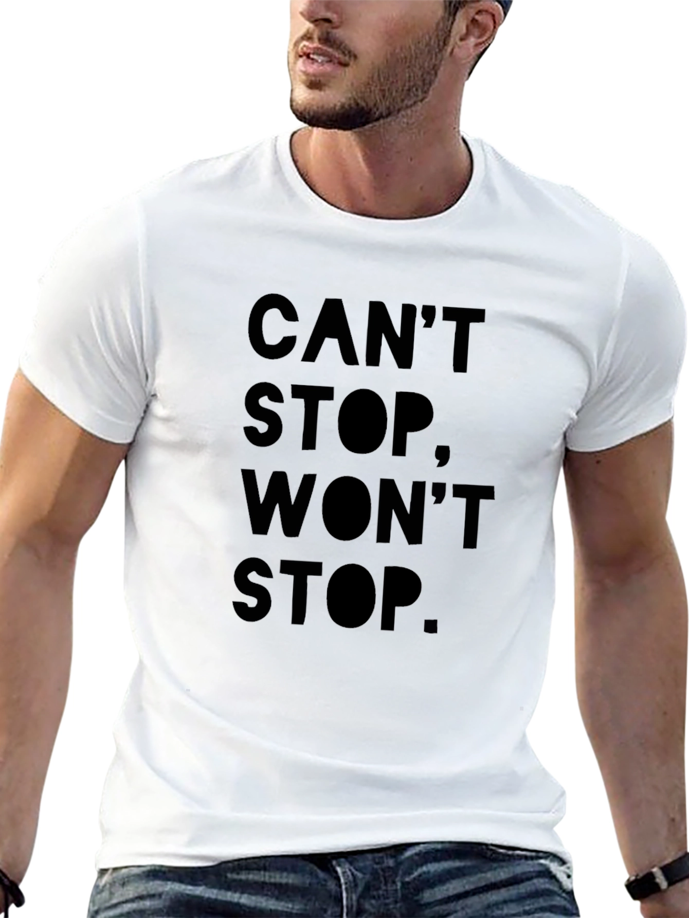 Cant Stop Wont Stop Black Graphic Tee