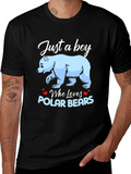 Boys Polar Bear Lover T-Shirt - Cute Graphic Tee