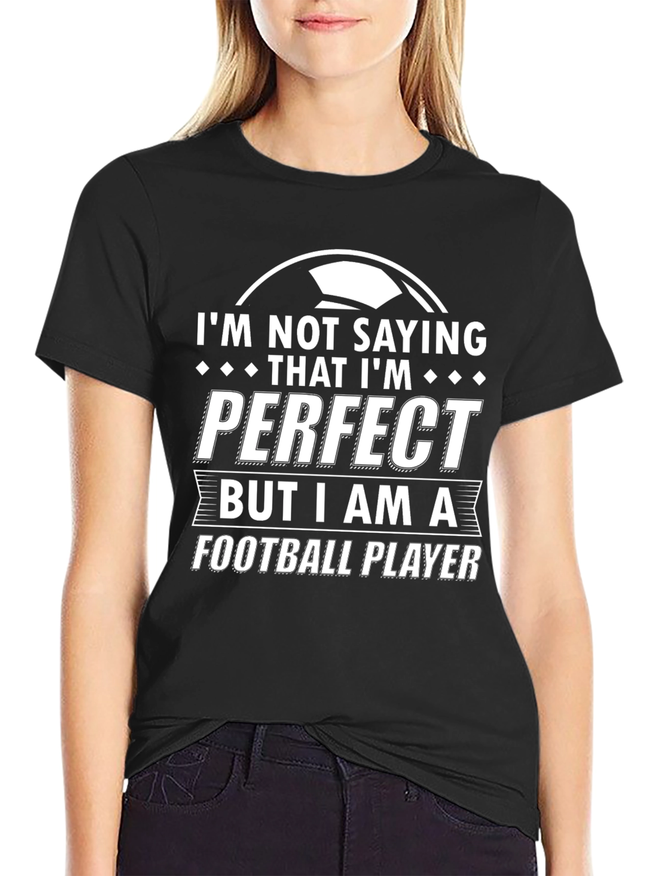Football Player Graphic T-Shirt