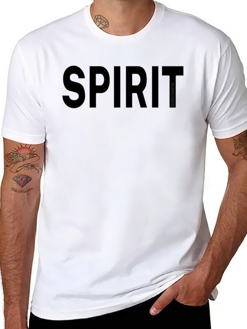 Spirit Graphic Tee - Black Cotton Blend