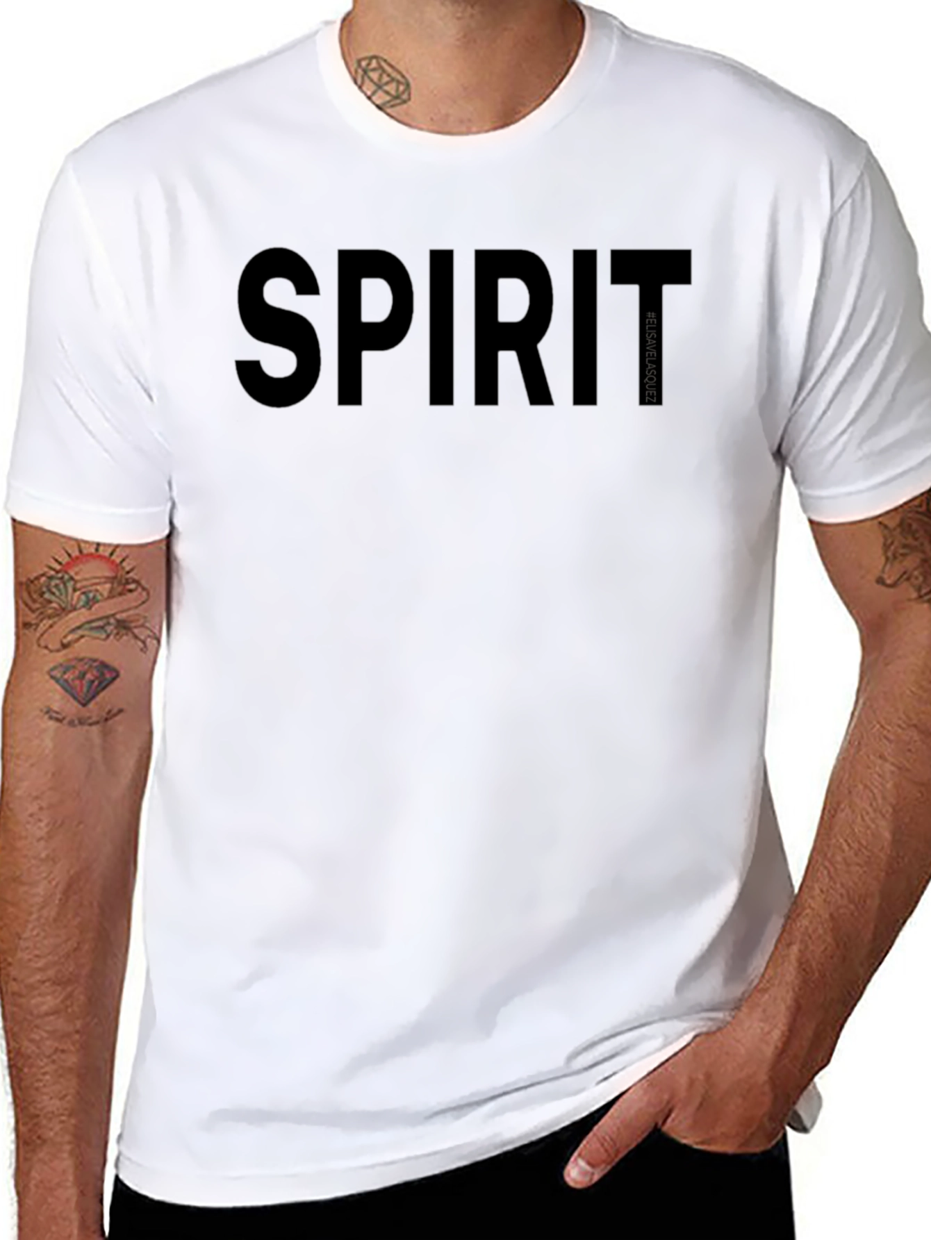 Spirit Graphic Tee - Black Cotton Blend