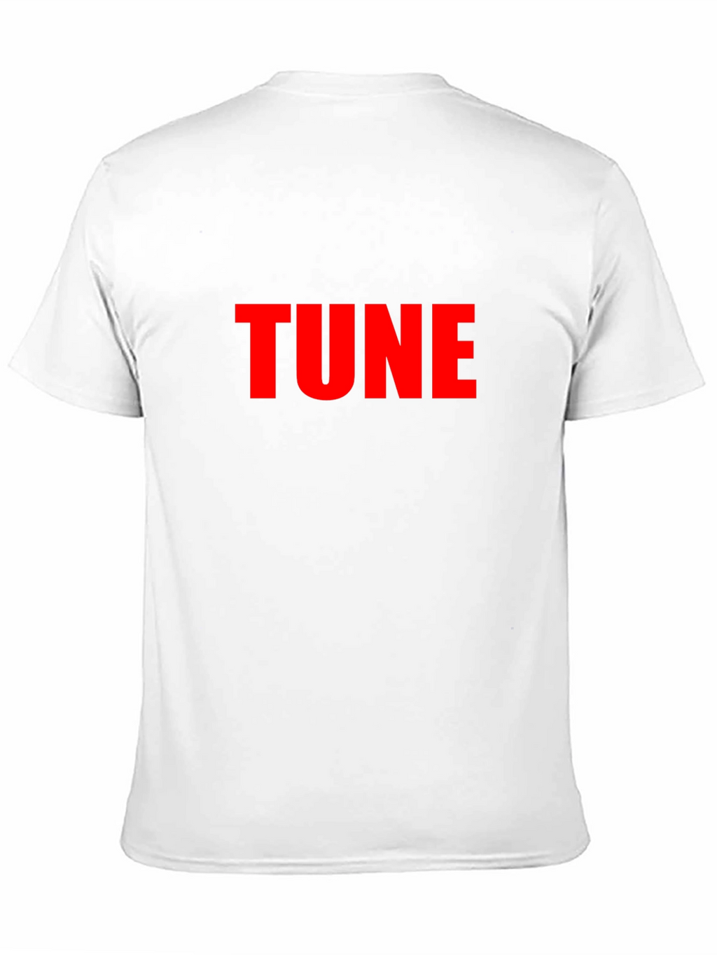 TUNE Graphic Tee - Bold Red Print on Black