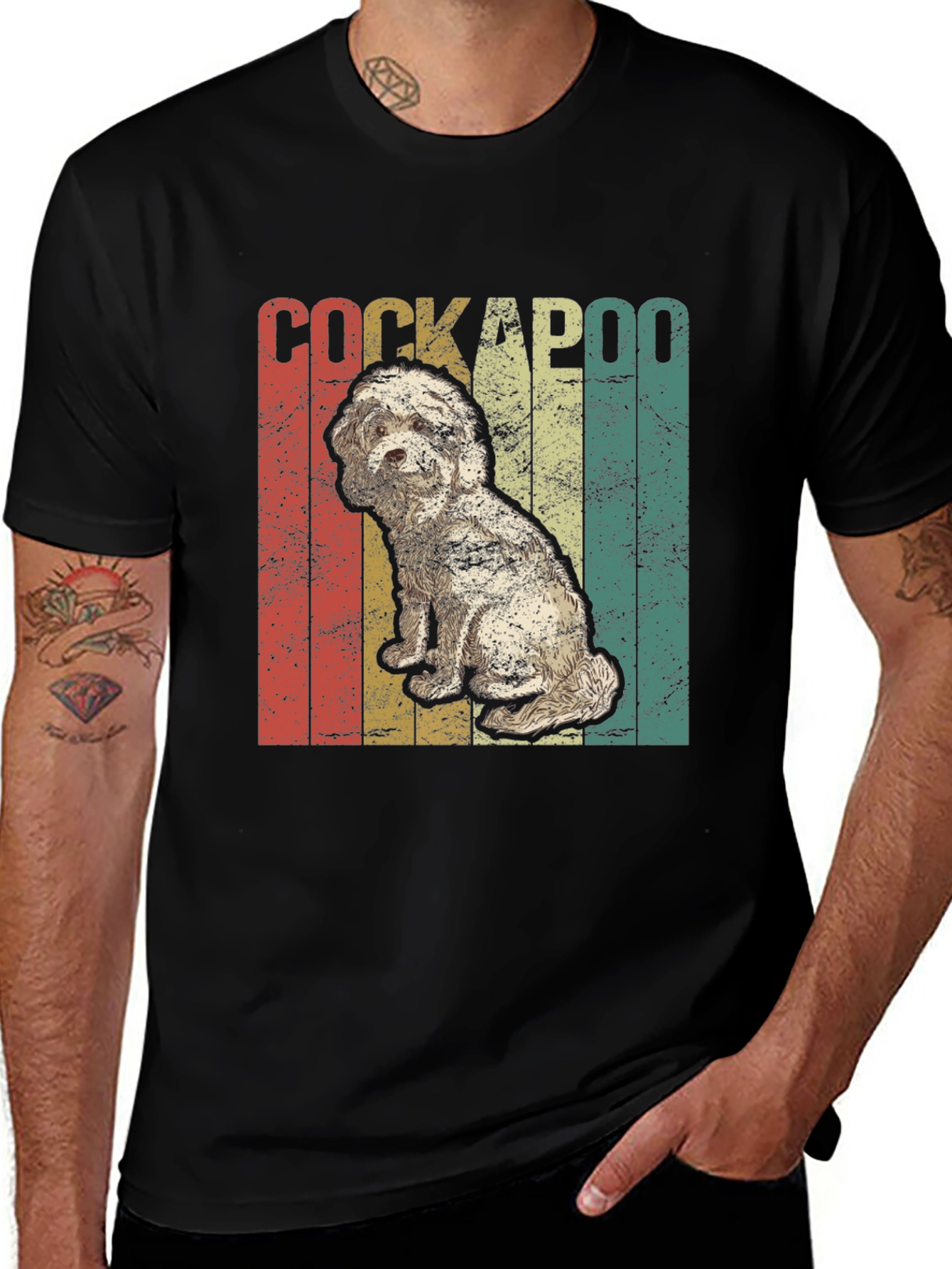 Cockapoo Dog Vintage Style T-Shirt