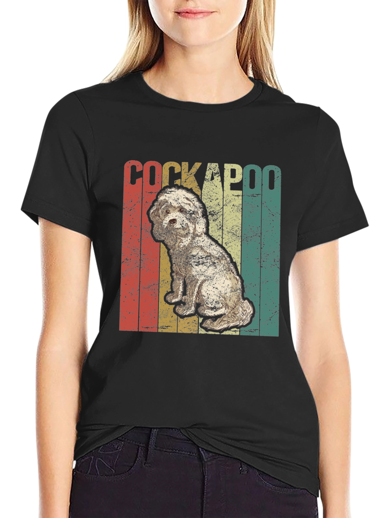 Cockapoo Dog Vintage Style T-Shirt