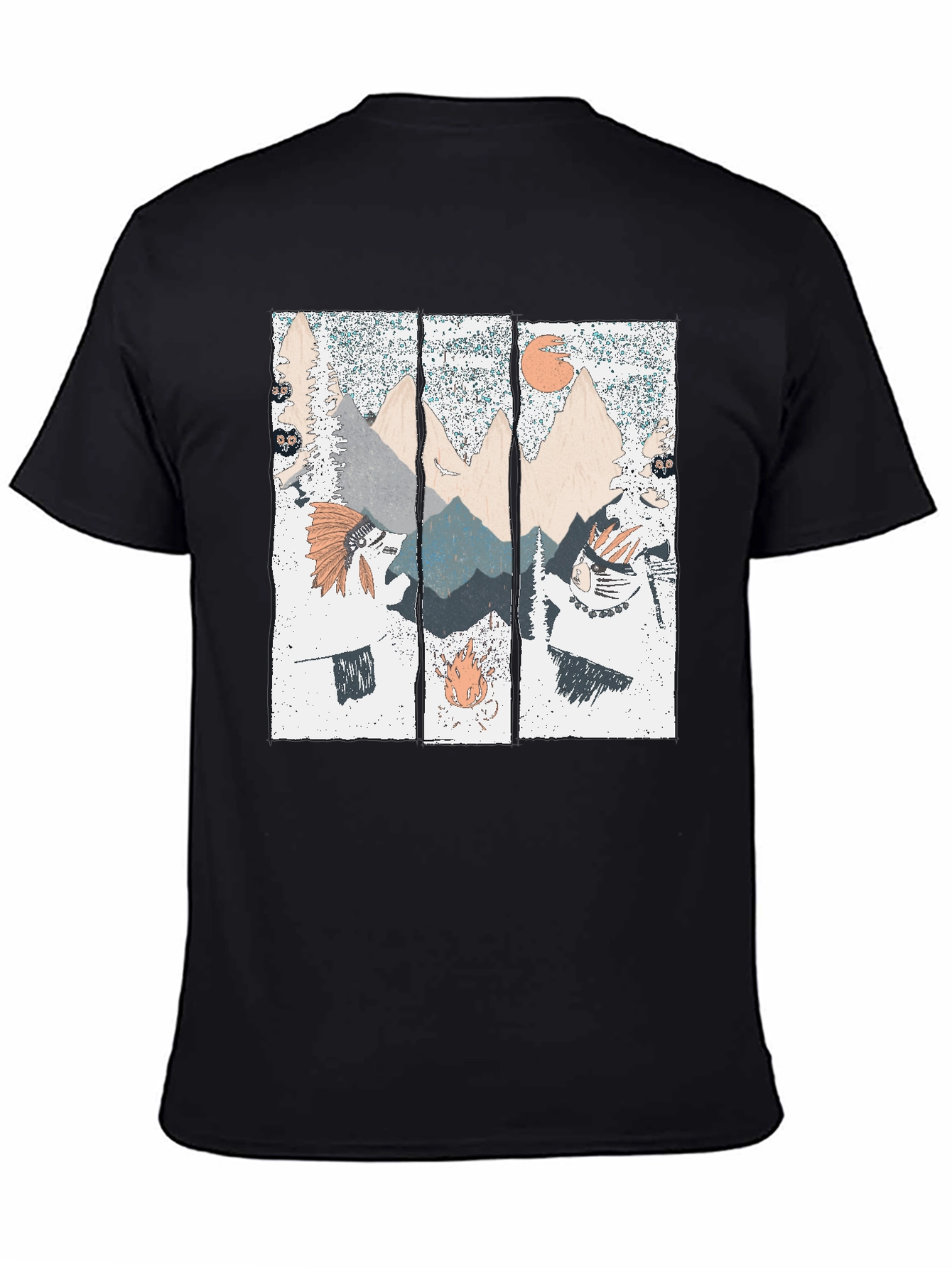 Mountain Landscape Graphic Print T-Shirt
