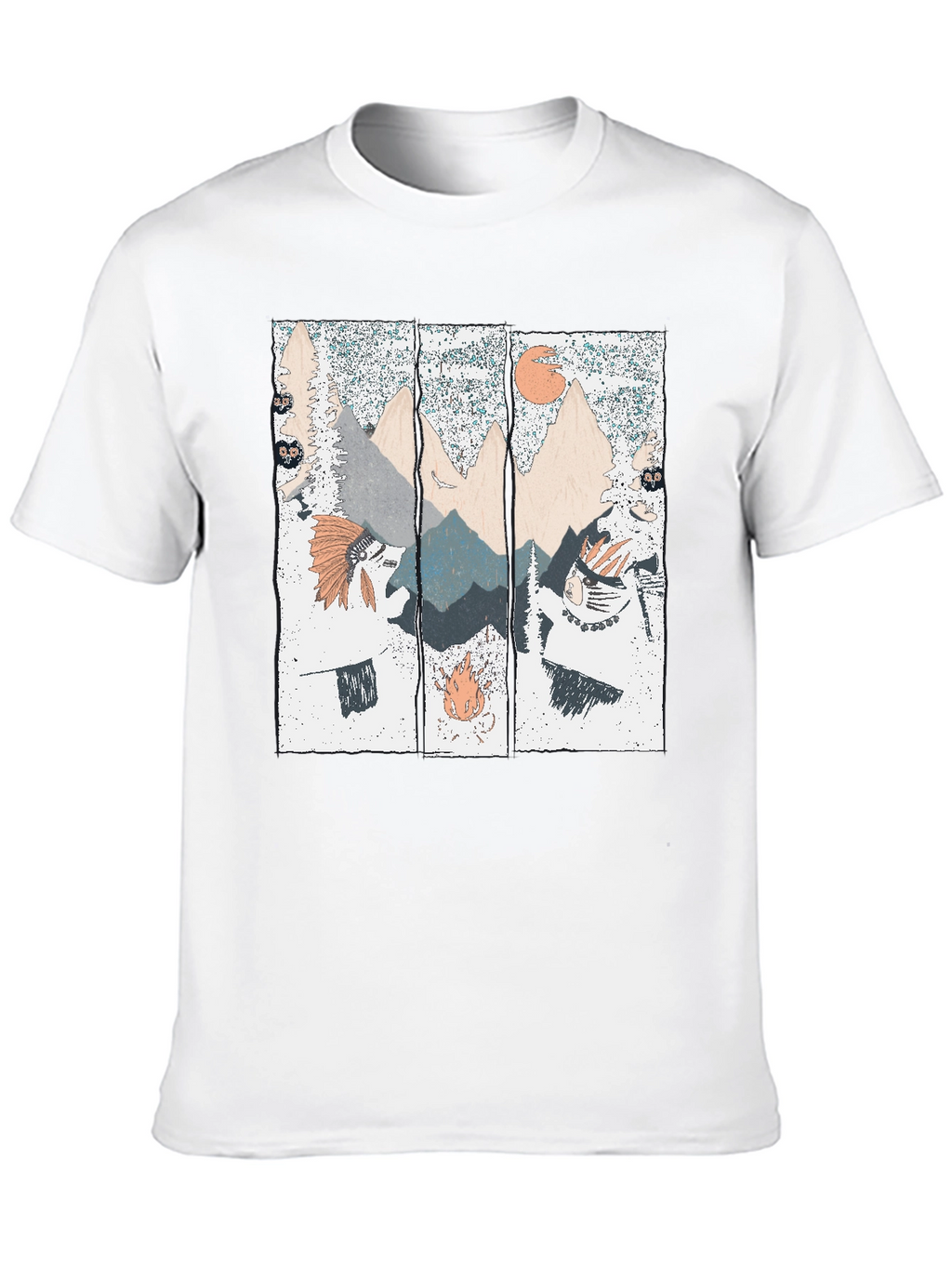 Mountain Landscape Graphic Print T-Shirt