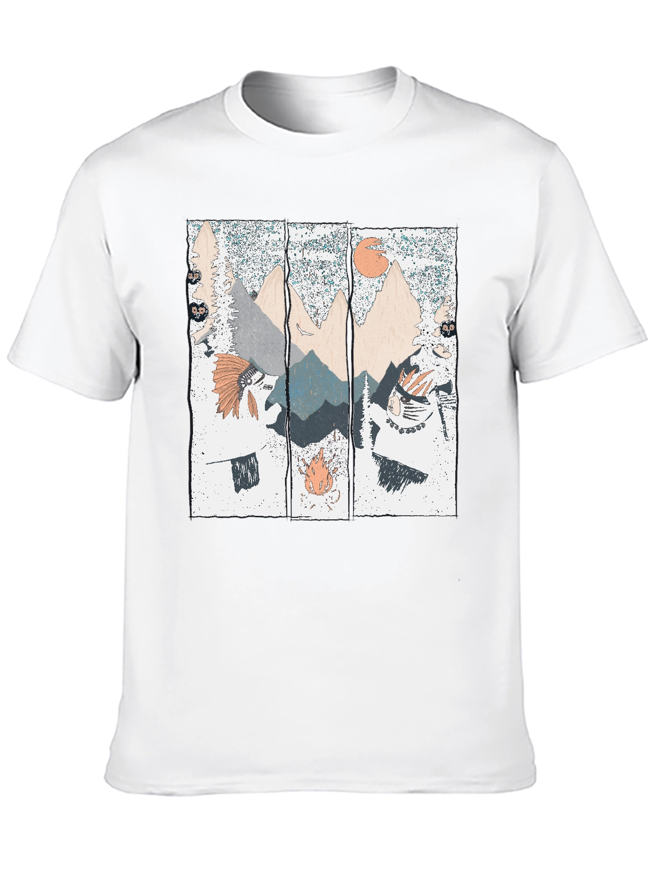Mountain Landscape Graphic Print T-Shirt