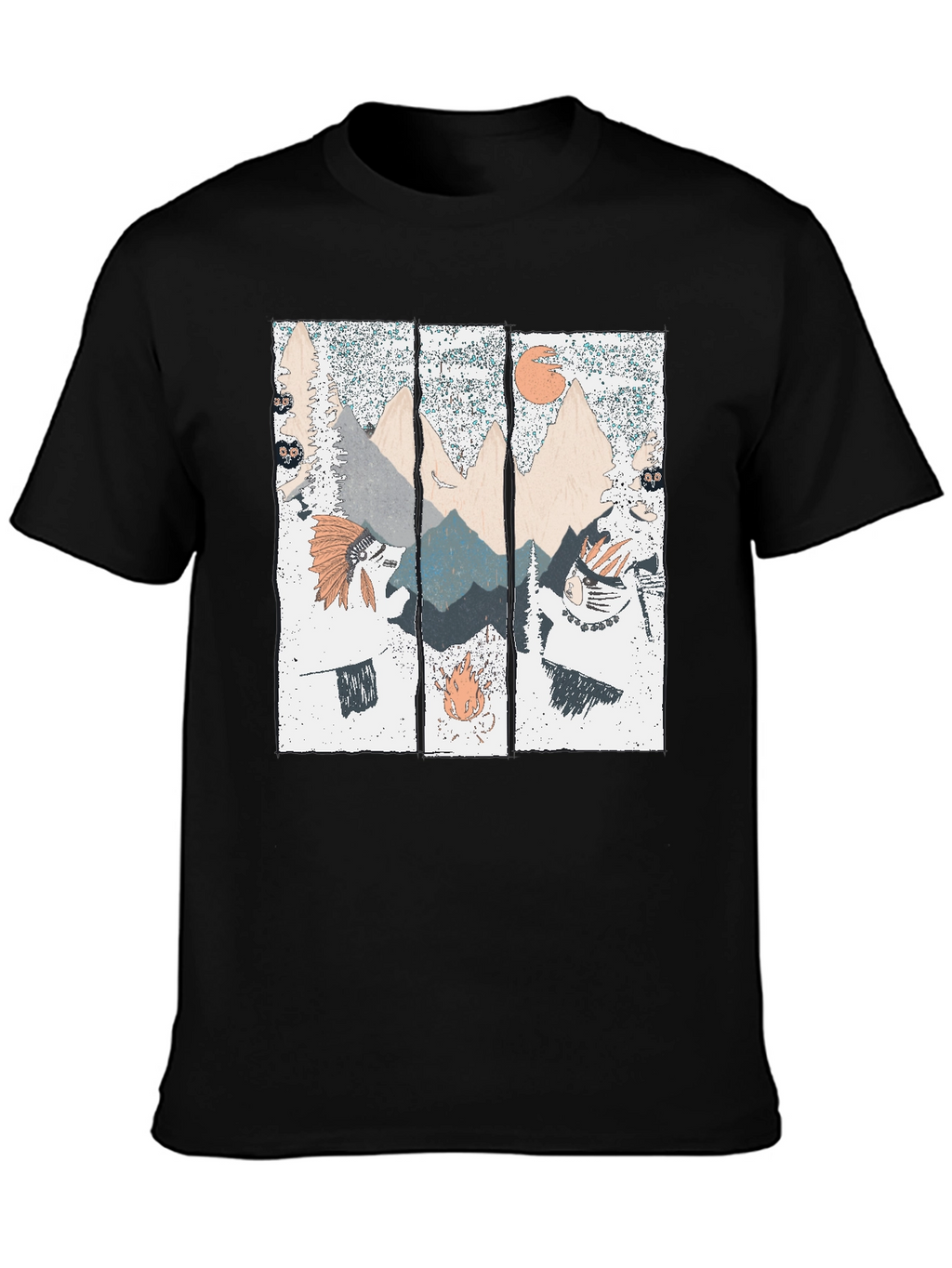 Mountain Landscape Graphic Print T-Shirt