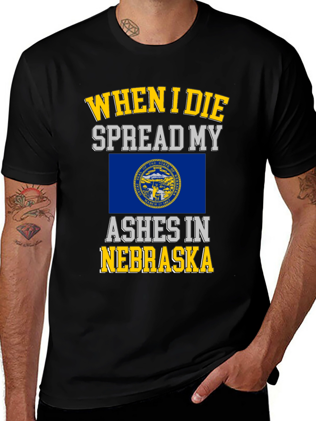 Nebraska Ashes T-Shirt - State Pride Tee