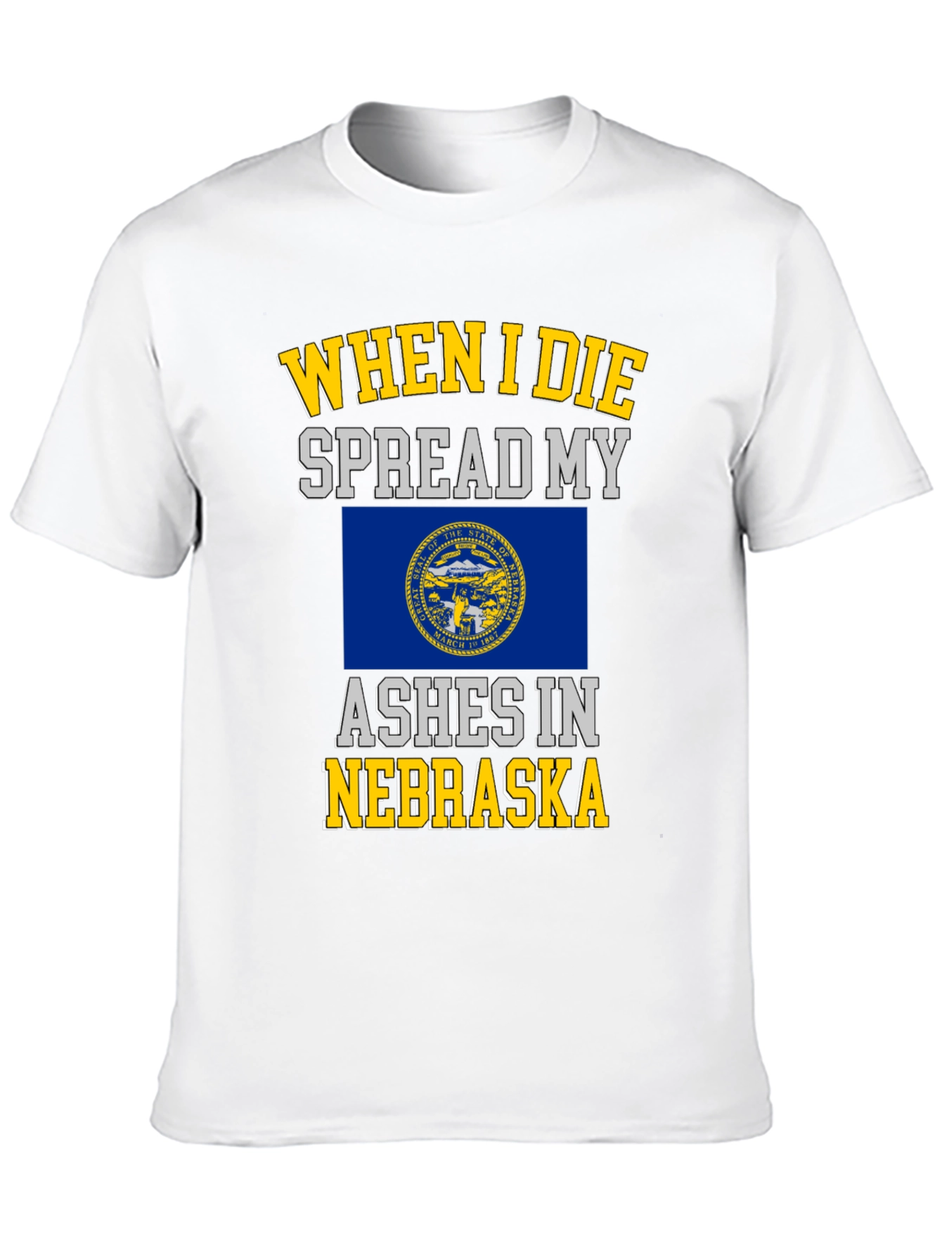 Nebraska Ashes T-Shirt - State Pride Tee