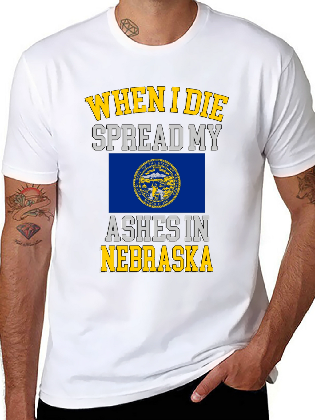 Nebraska Ashes T-Shirt - State Pride Tee