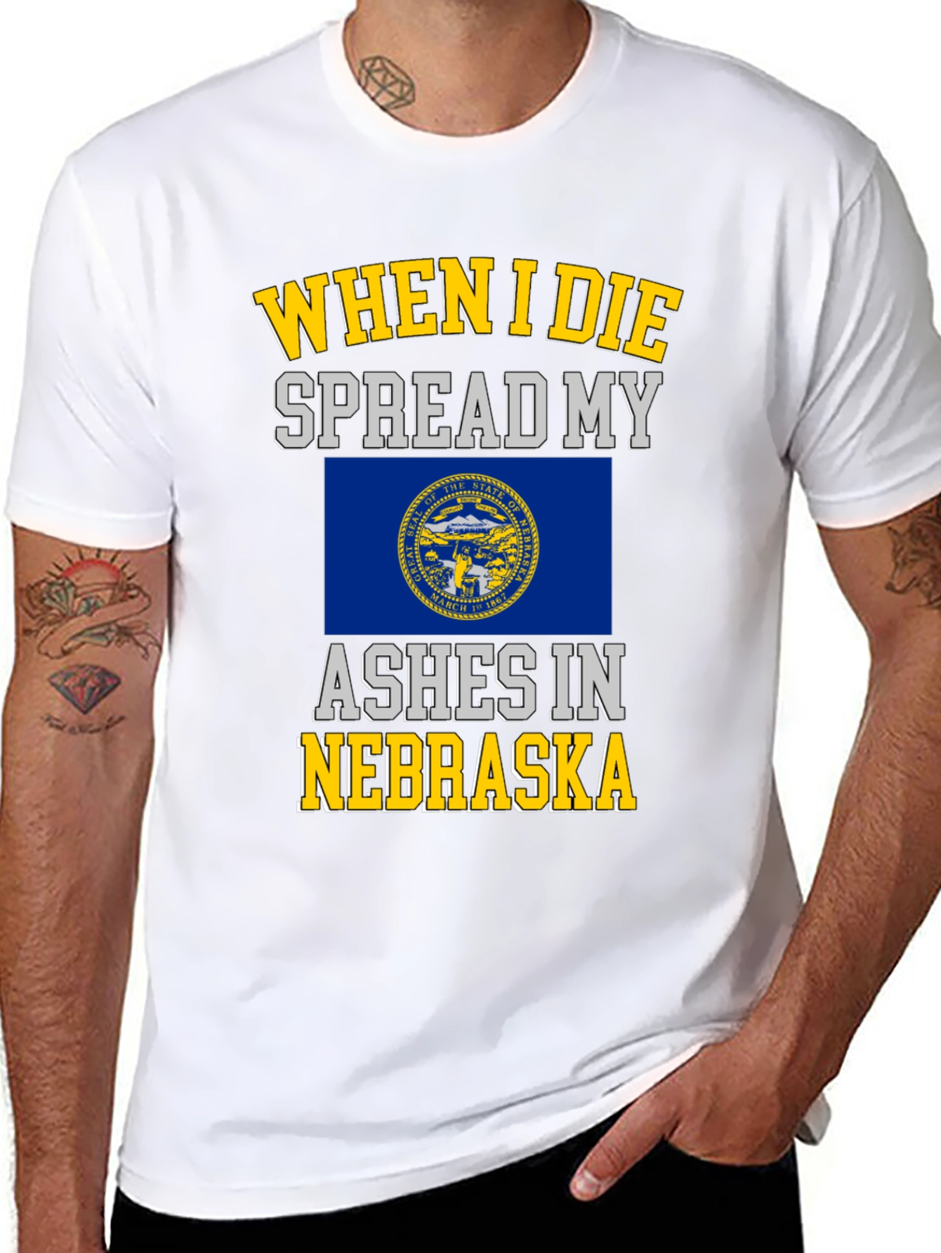 Nebraska Ashes T-Shirt - State Pride Tee