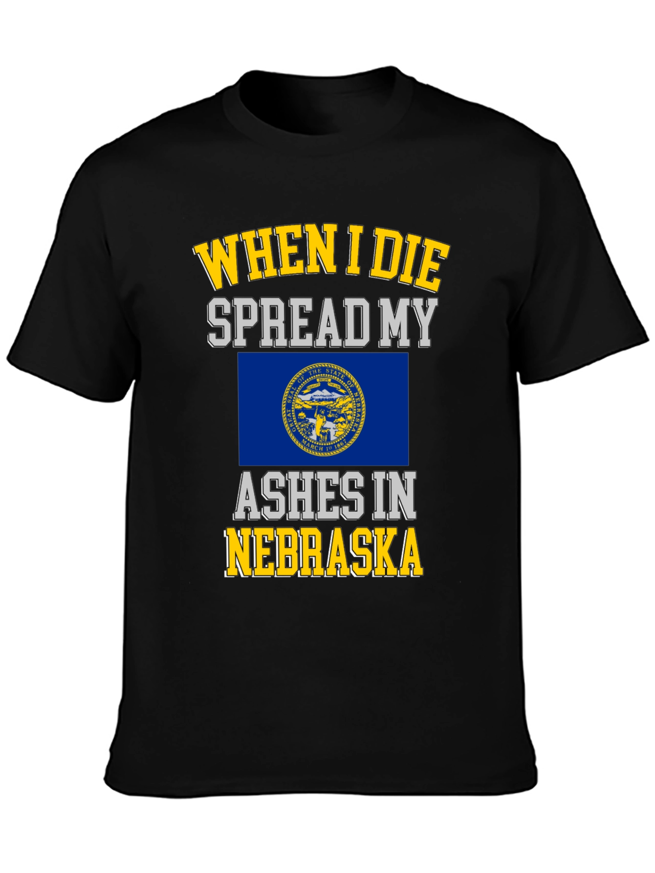 Nebraska Ashes T-Shirt - State Pride Tee
