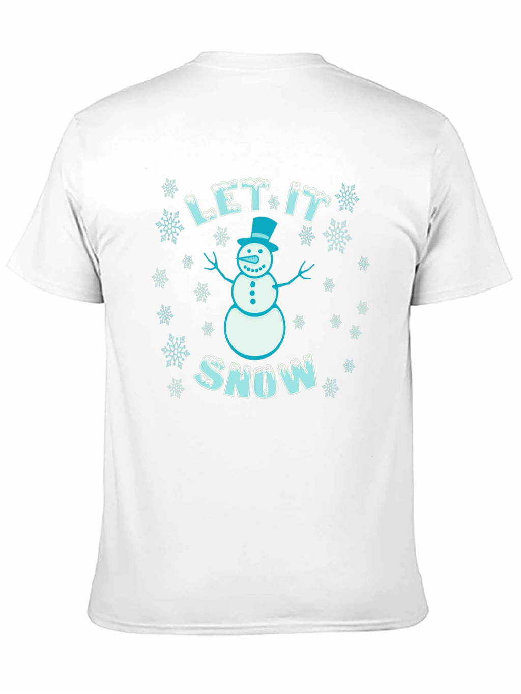 Let it Snow Snowman Graphic Tee - Holiday Shirt
