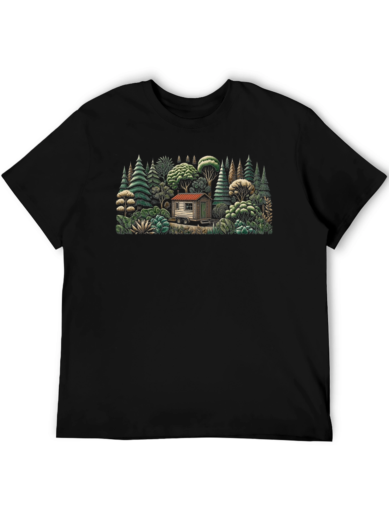 Cabin in the Woods Graphic Tee - Nature Lover Shirt