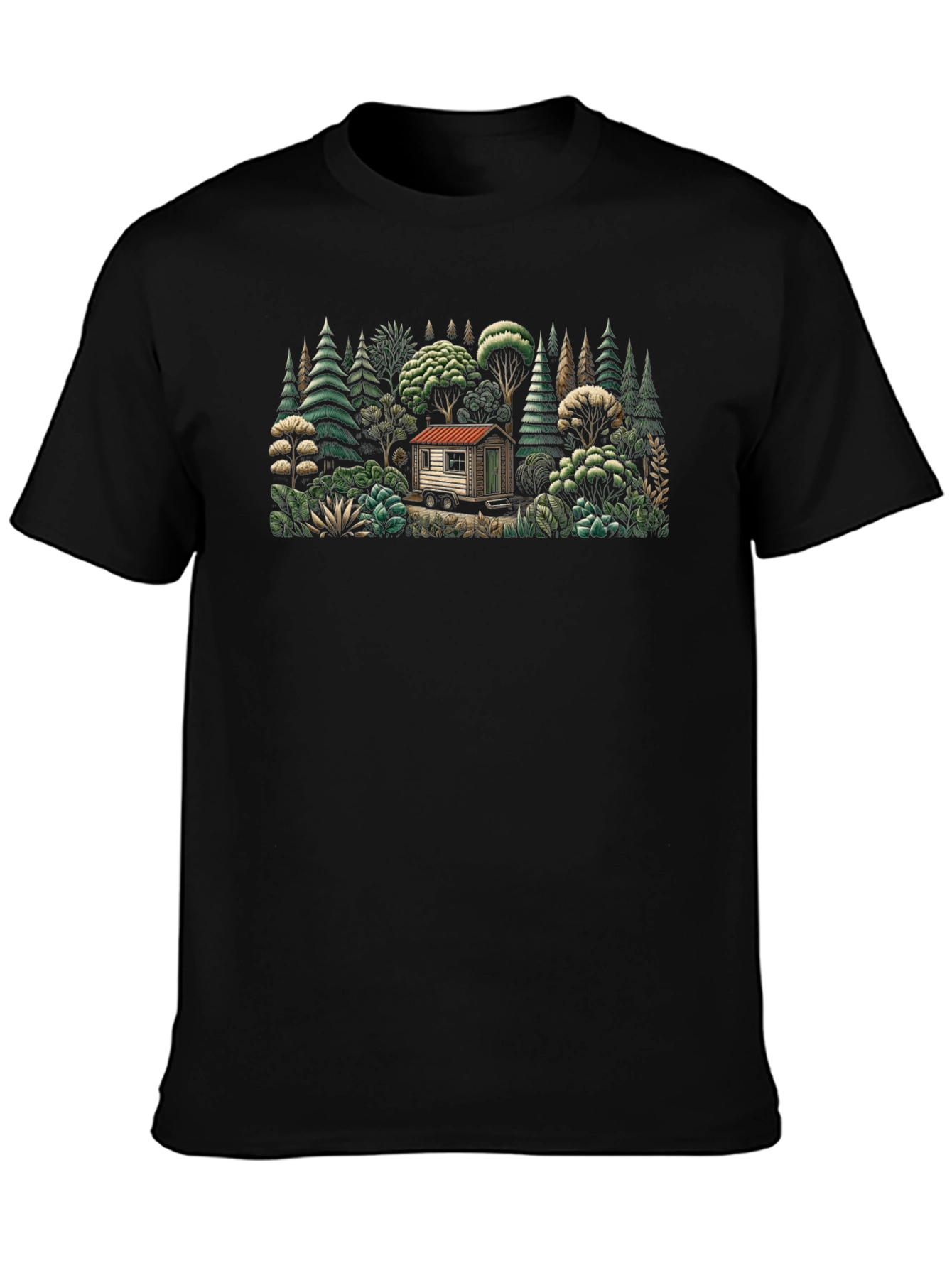 Cabin in the Woods Graphic Tee - Nature Lover Shirt
