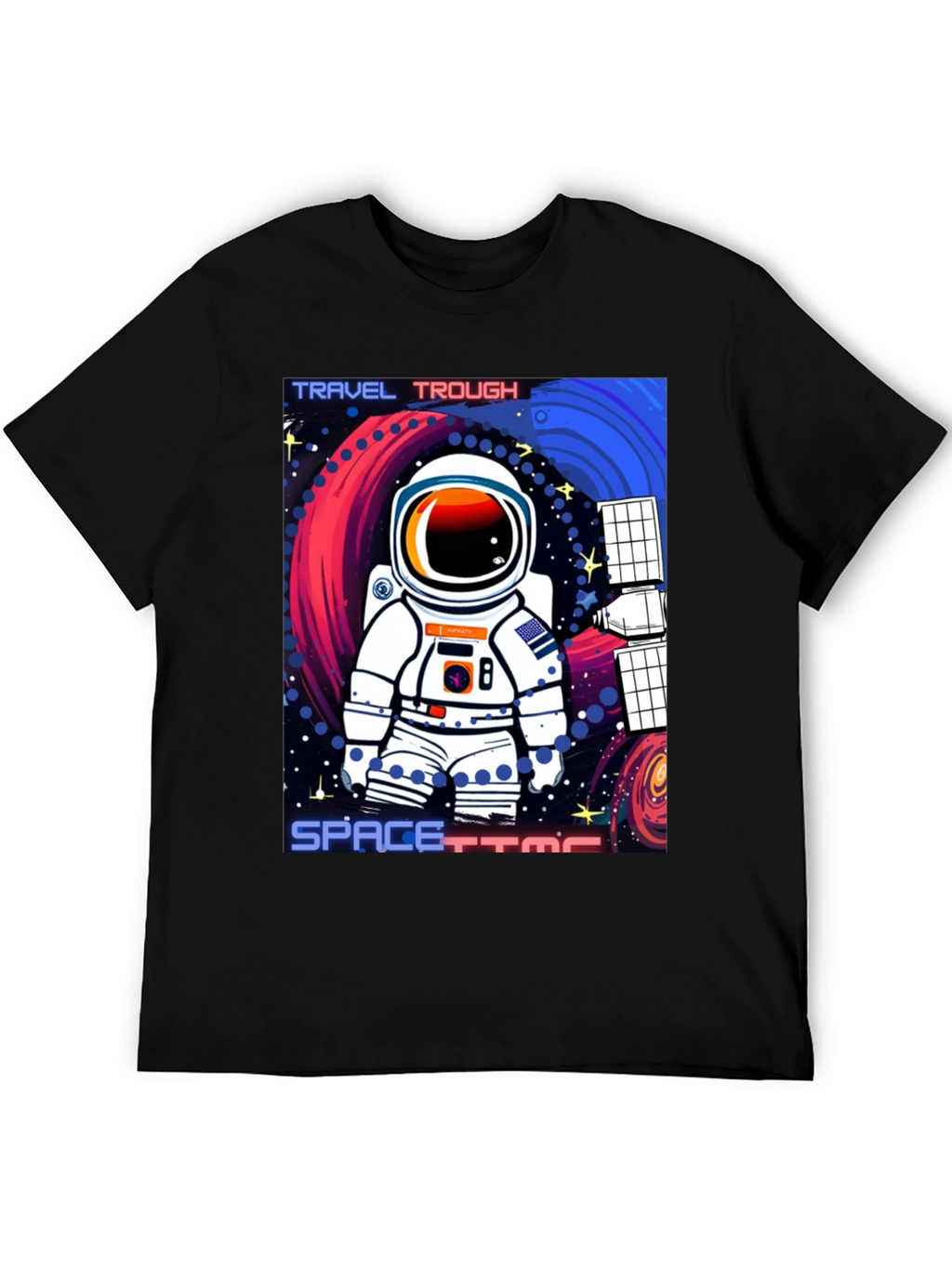 Astronaut Spacetime Graphic T-Shirt