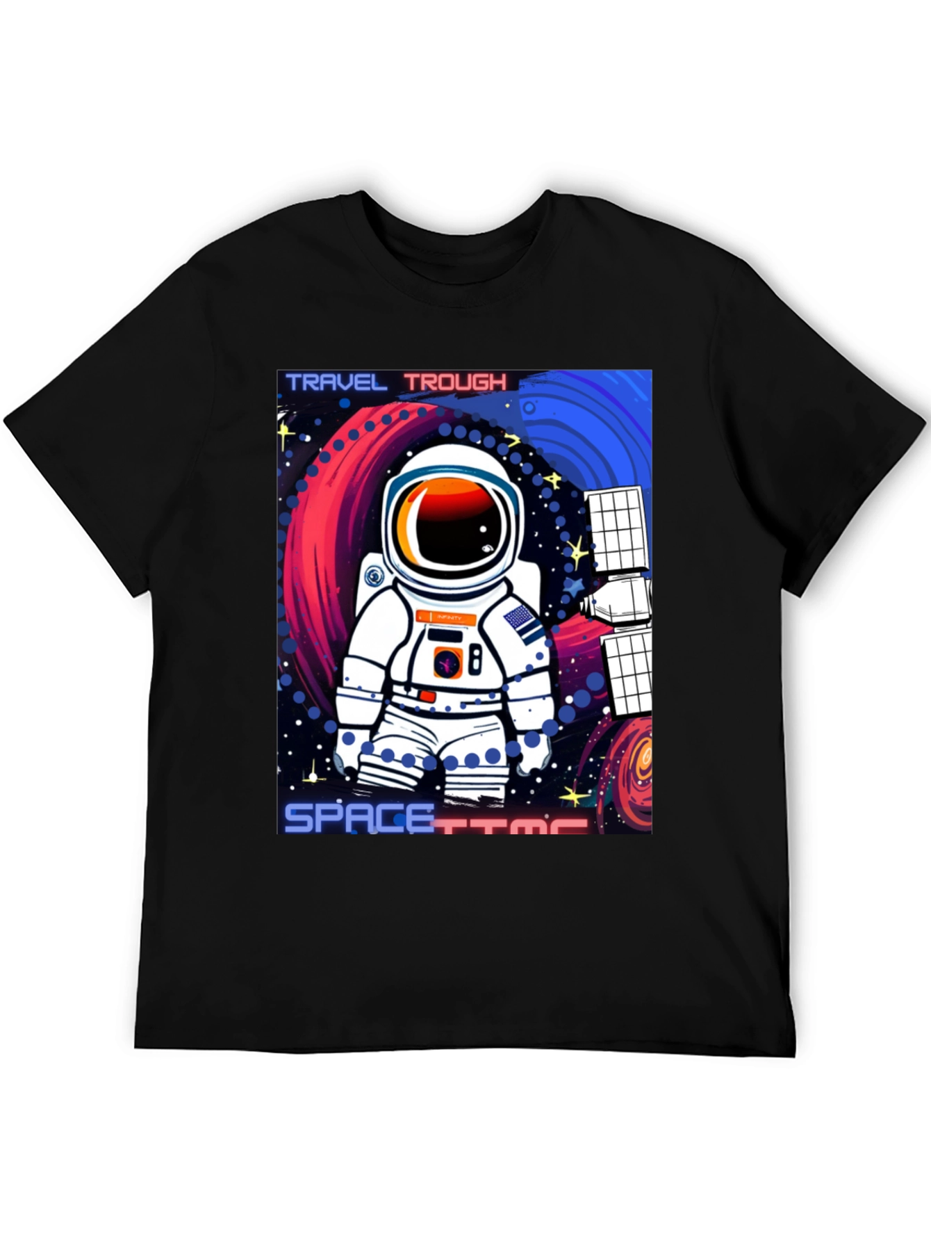 Astronaut Spacetime Graphic T-Shirt