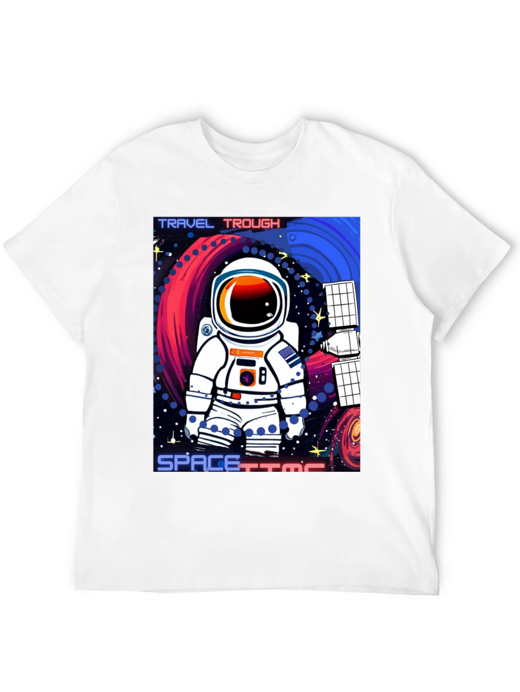 Astronaut Spacetime Graphic T-Shirt