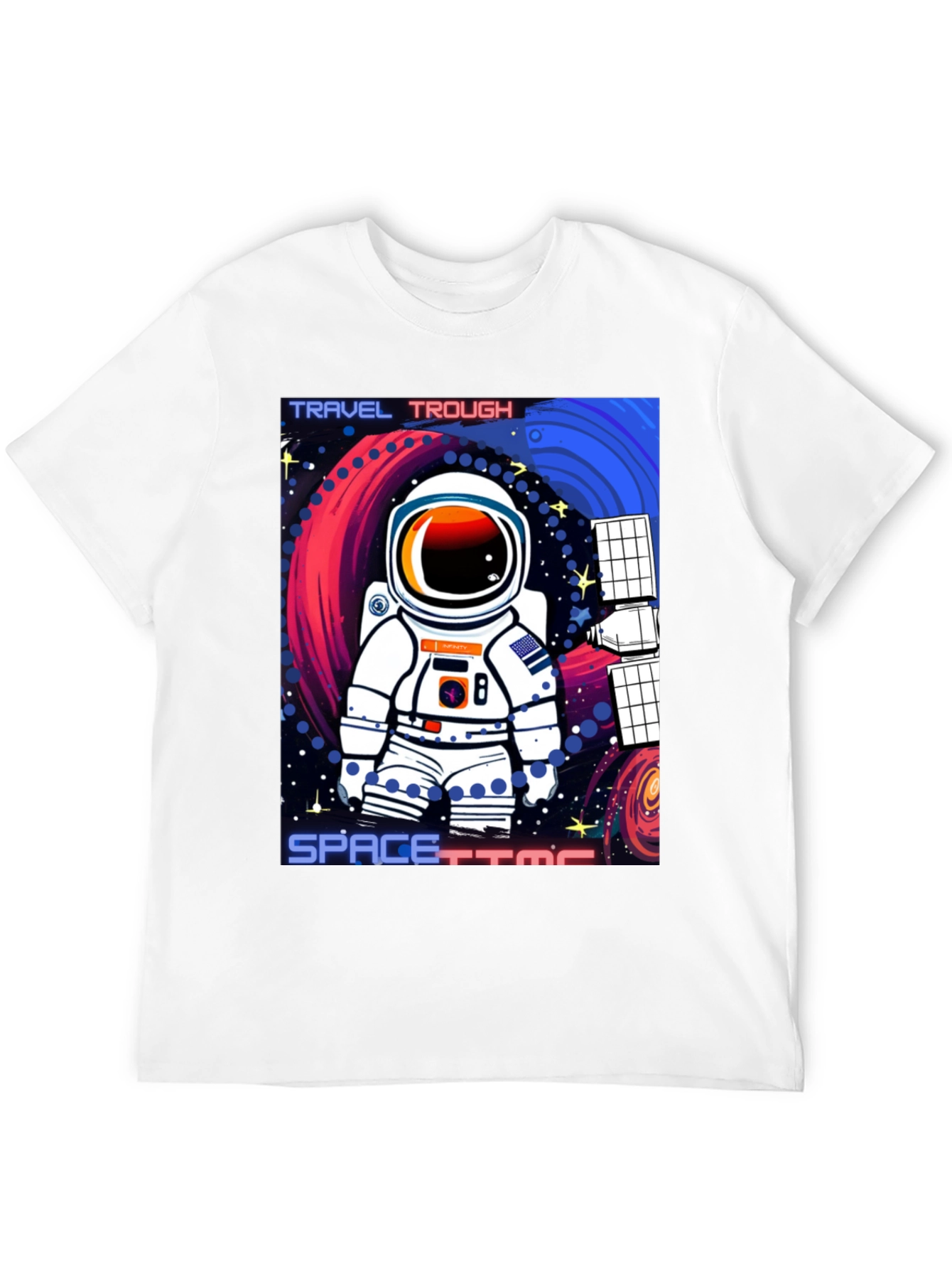 Astronaut Spacetime Graphic T-Shirt