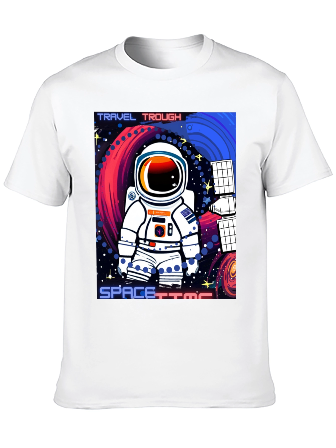 Astronaut Spacetime Graphic T-Shirt