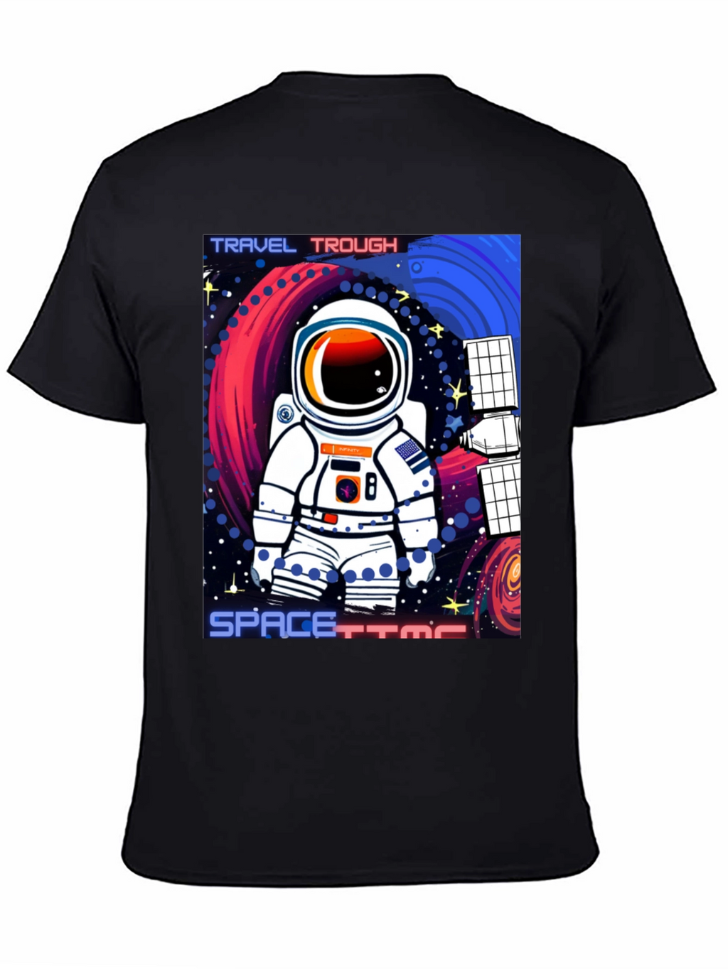 Astronaut Spacetime Graphic T-Shirt