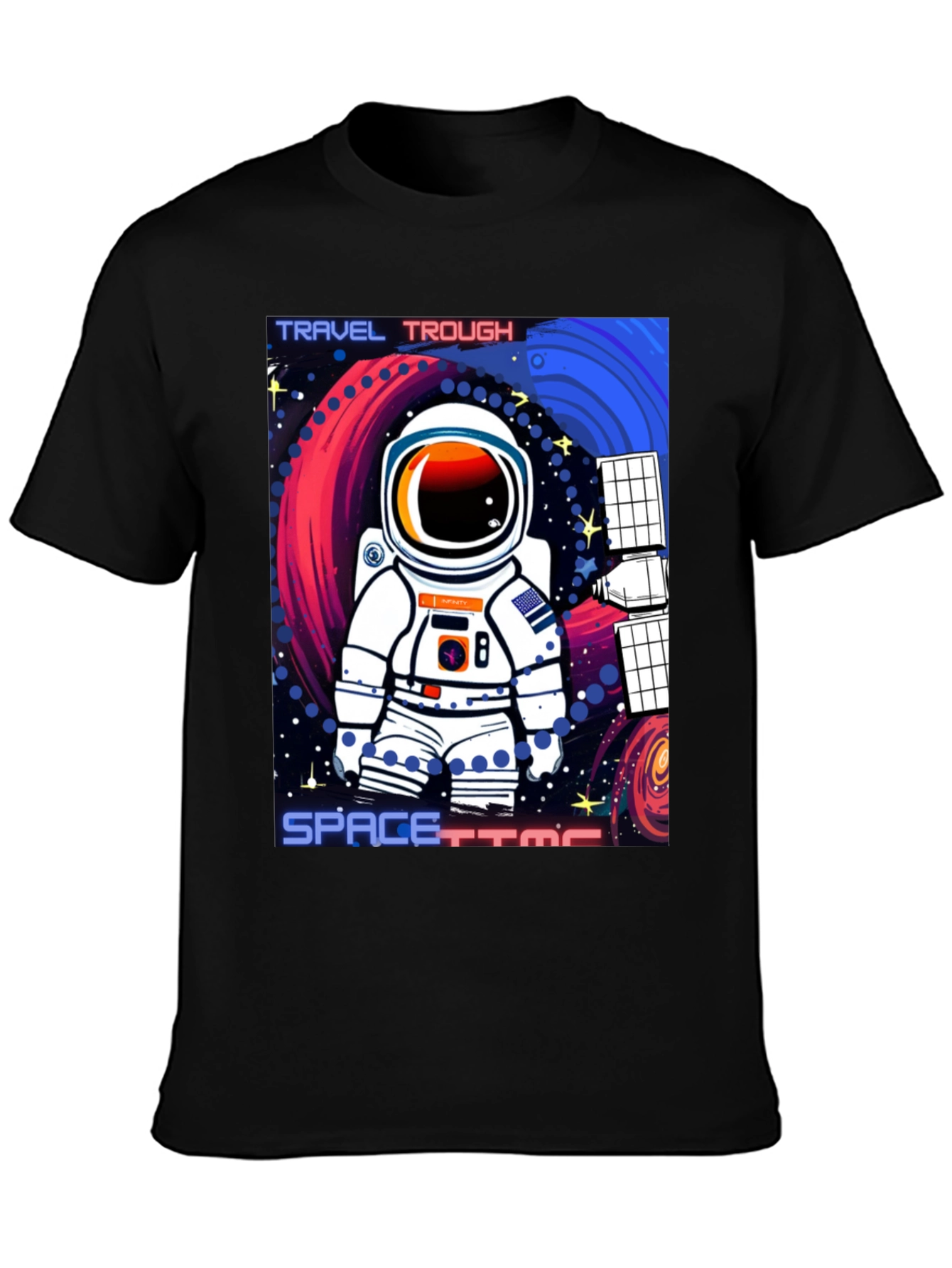 Astronaut Spacetime Graphic T-Shirt