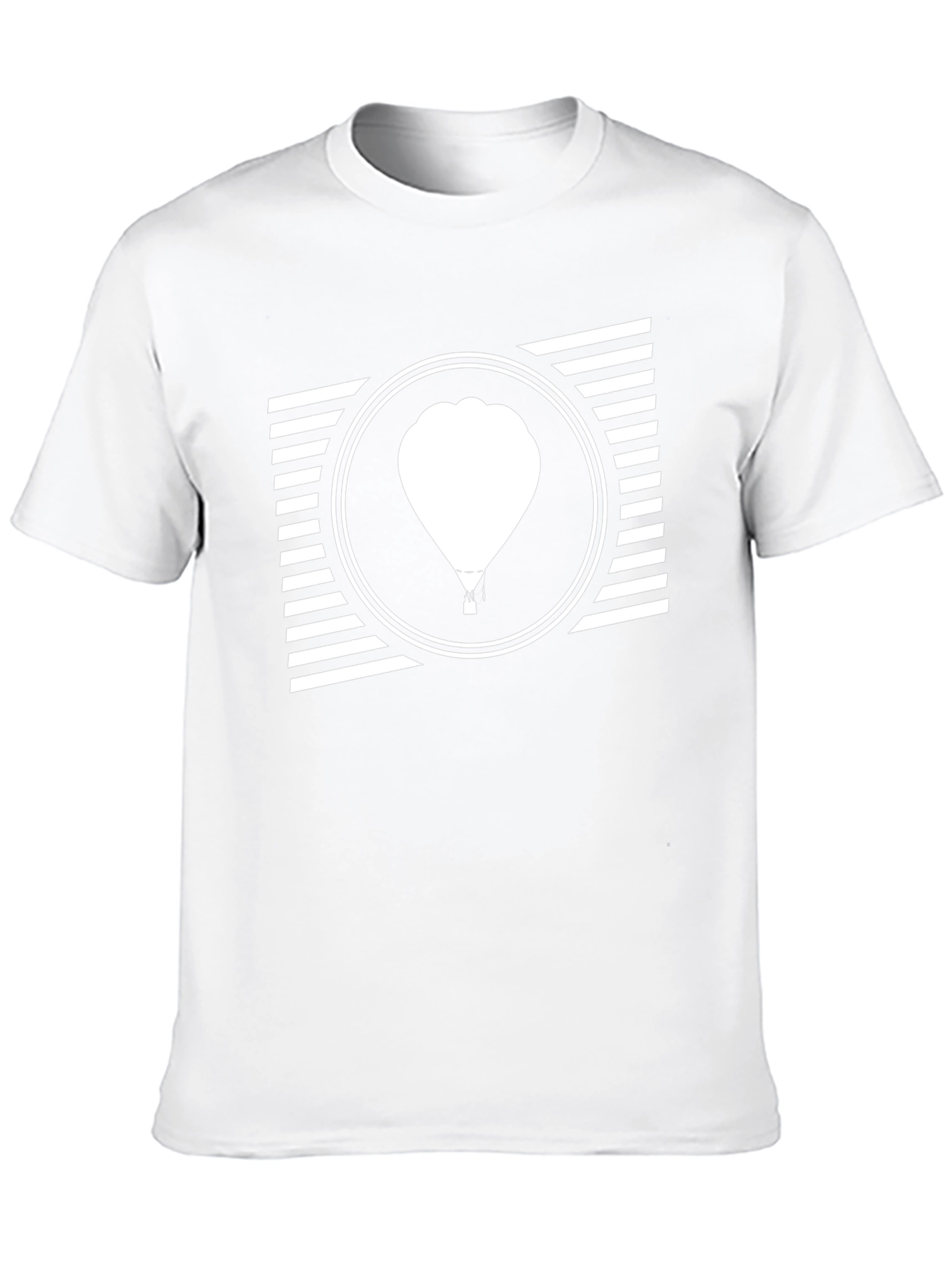 Balloon Graphic Tee - Mens Black Cotton T-Shirt
