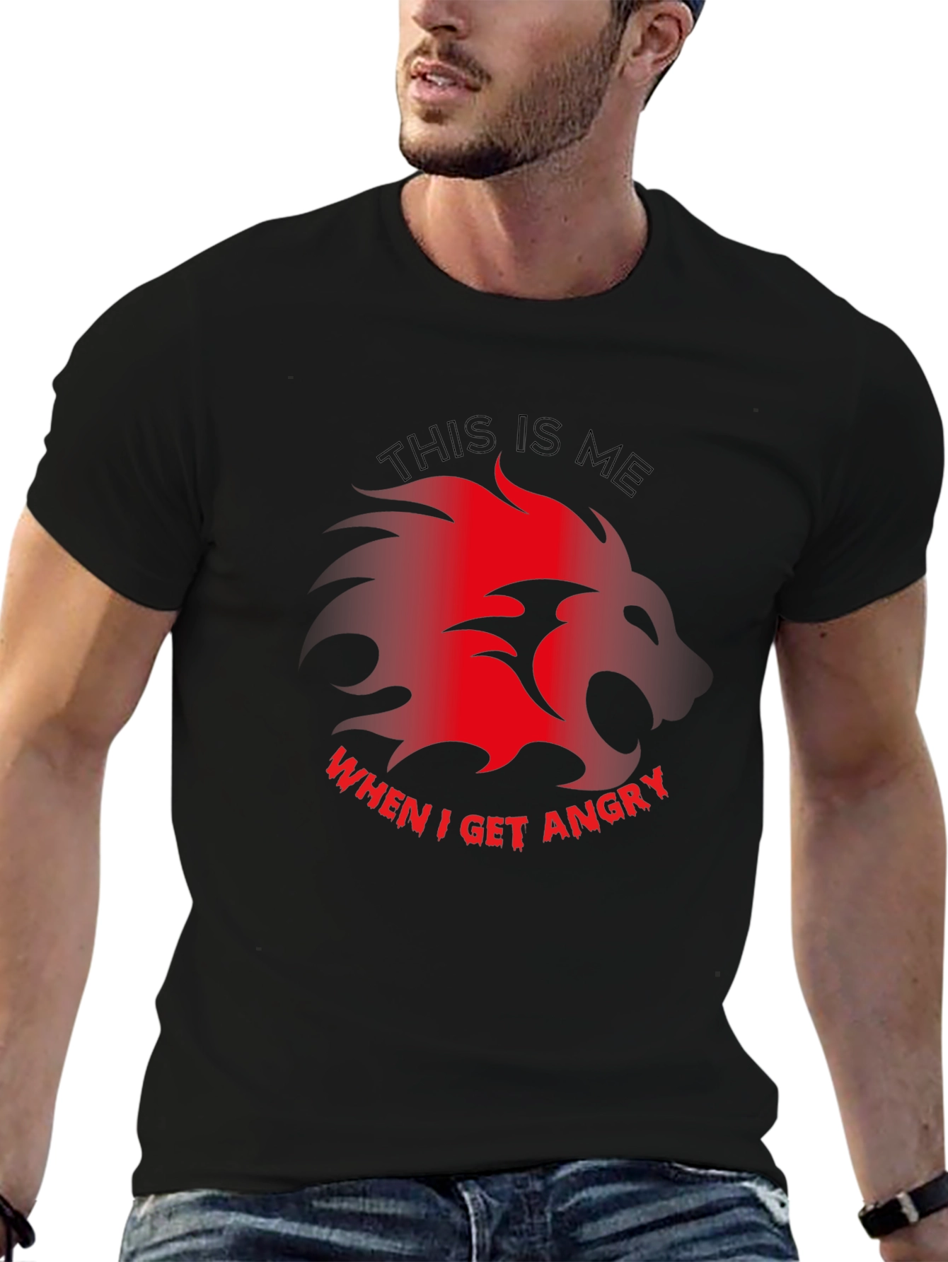 Angry Lion Graphic Tee - This is Me When I Get Angry