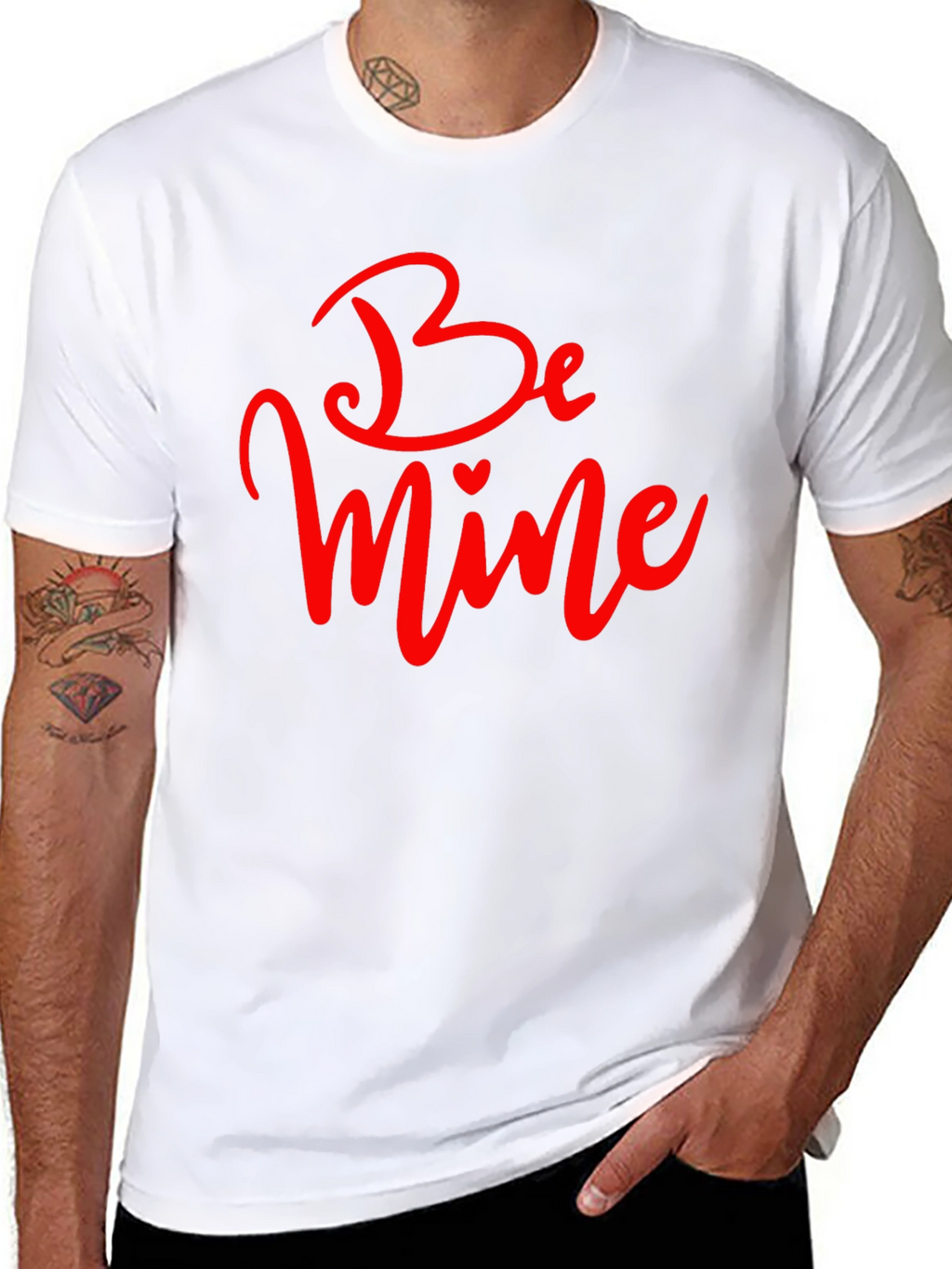 Be Mine Valentines Day T-Shirt - Black